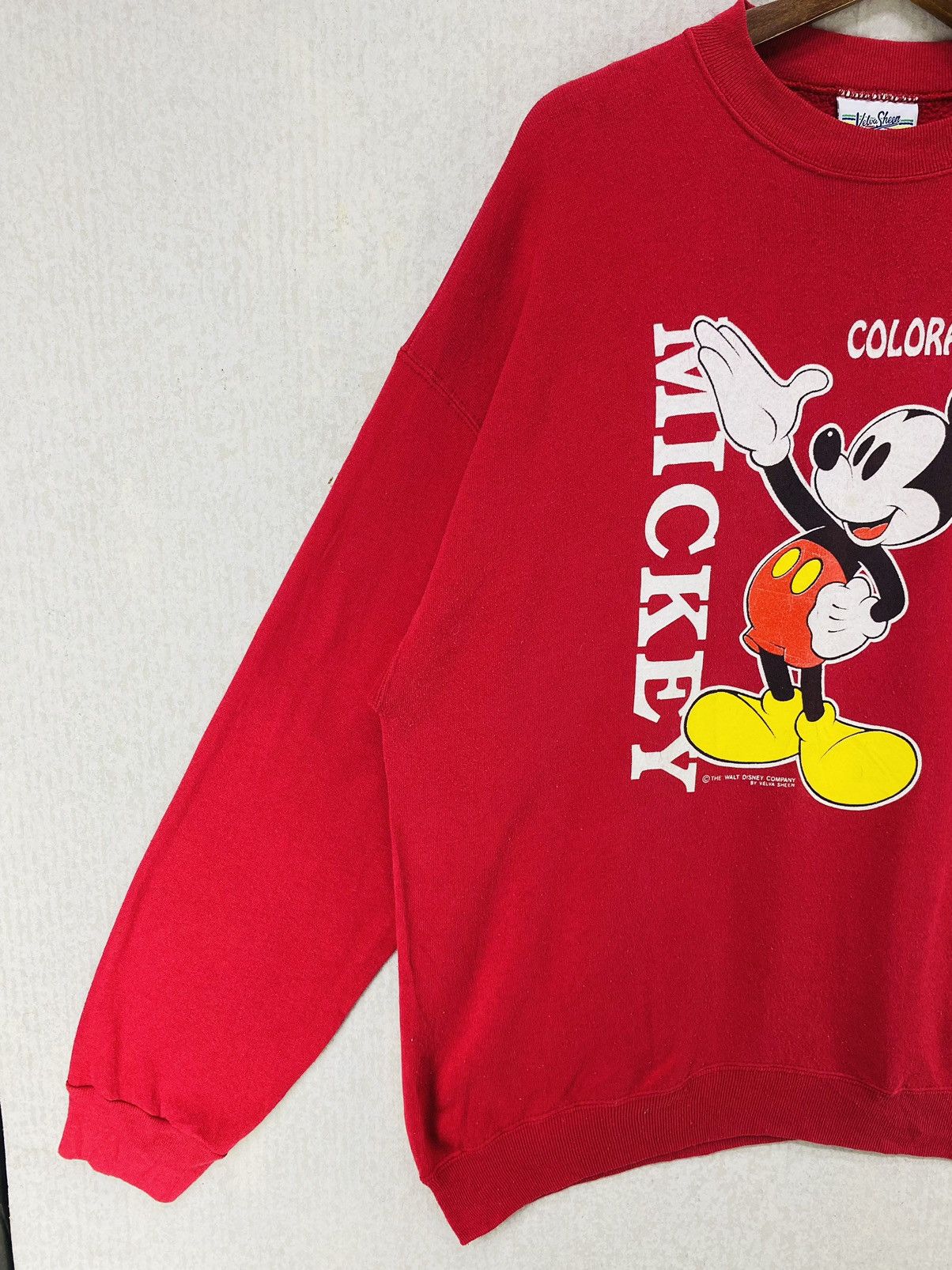 Mickey Mouse × Vintage Vintage 90s Micky Mouse Sweatshirt Big Logo Spellout Size XL Size US XL / EU 56 / 4 - 2 Thumbnail