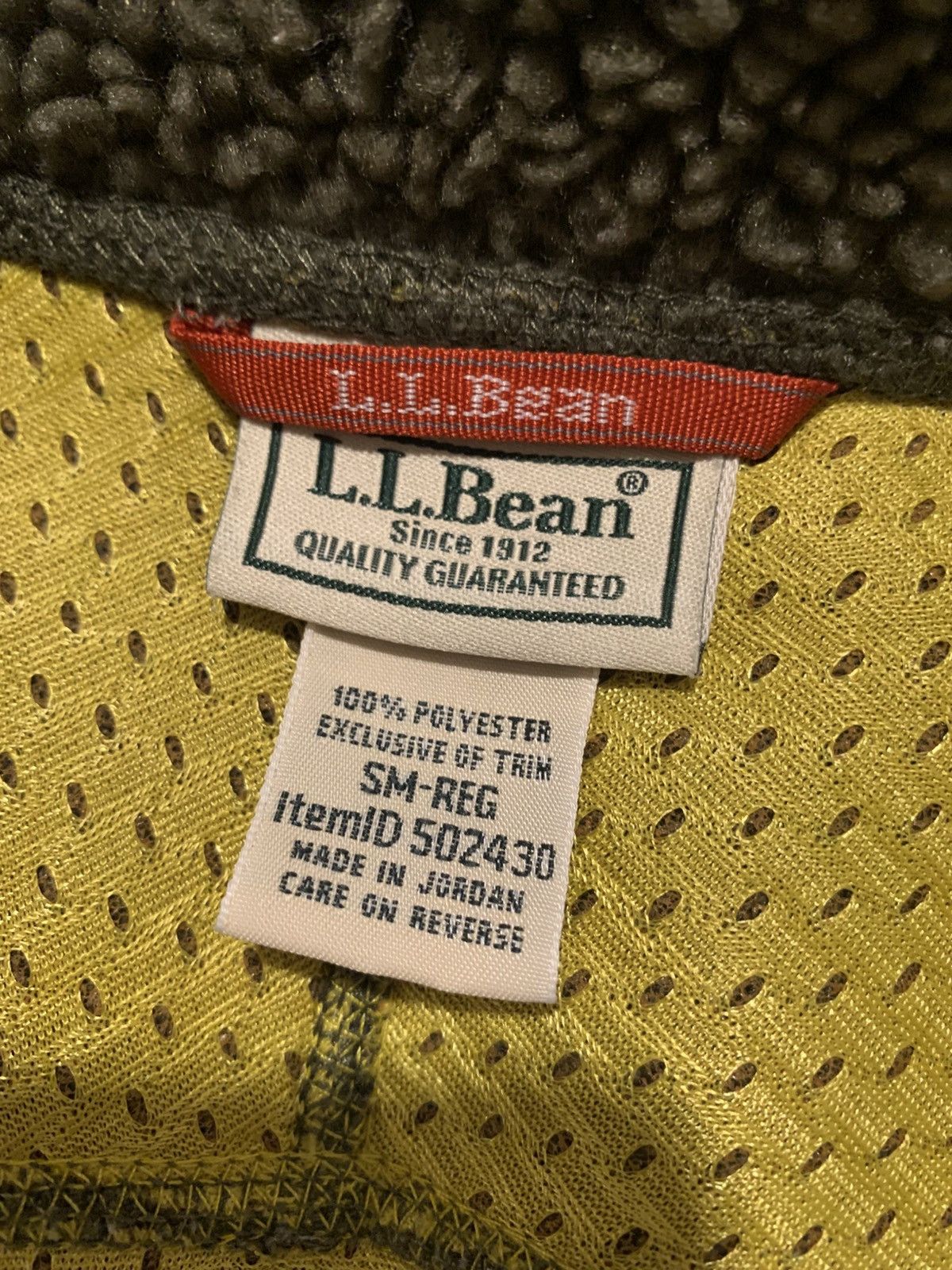 L.L. Bean 90”s LL Bean Green Vest Deep Pile Sherpa Fleece Full Zip Size US S / EU 44-46 / 1 - 6 Thumbnail