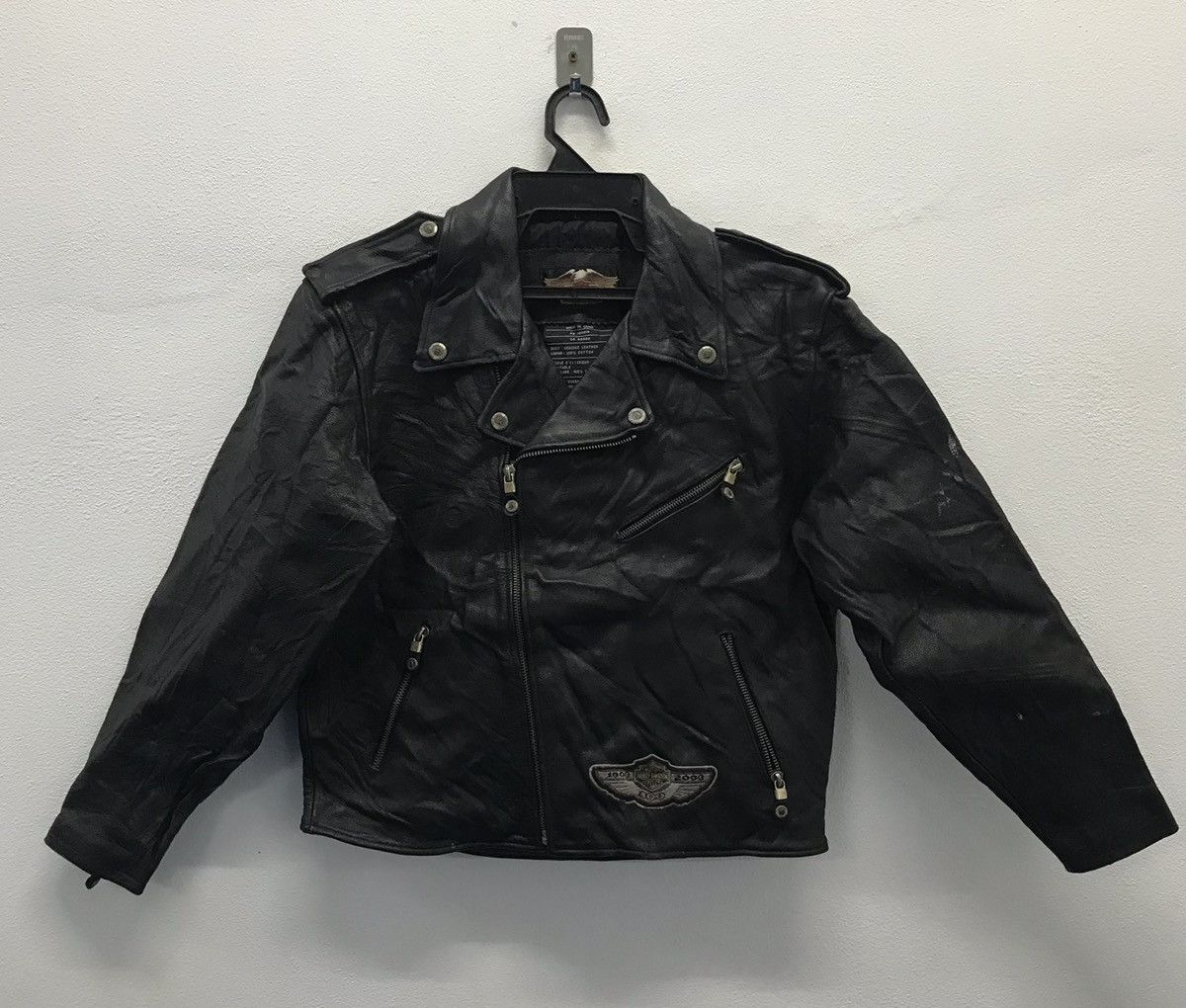 Harley Davidson × Vintage Vintage Harley Davidson Leather Jacket Size US L / EU 52-54 / 3 - 1 Thumbnail
