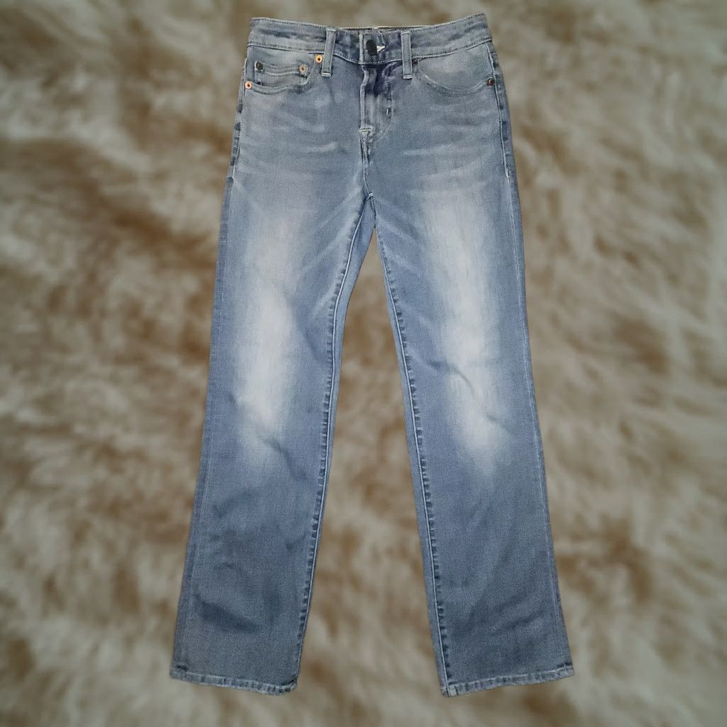 American Eagle Outfitters VINTAGE American Eagle Outfitters Original Boot Jeans Mens 26x29 Blue Denim Bootcut 90s Grunge Preppy Stretch Pockets Slimming Size US 26 / EU 42 - 1 Thumbnail