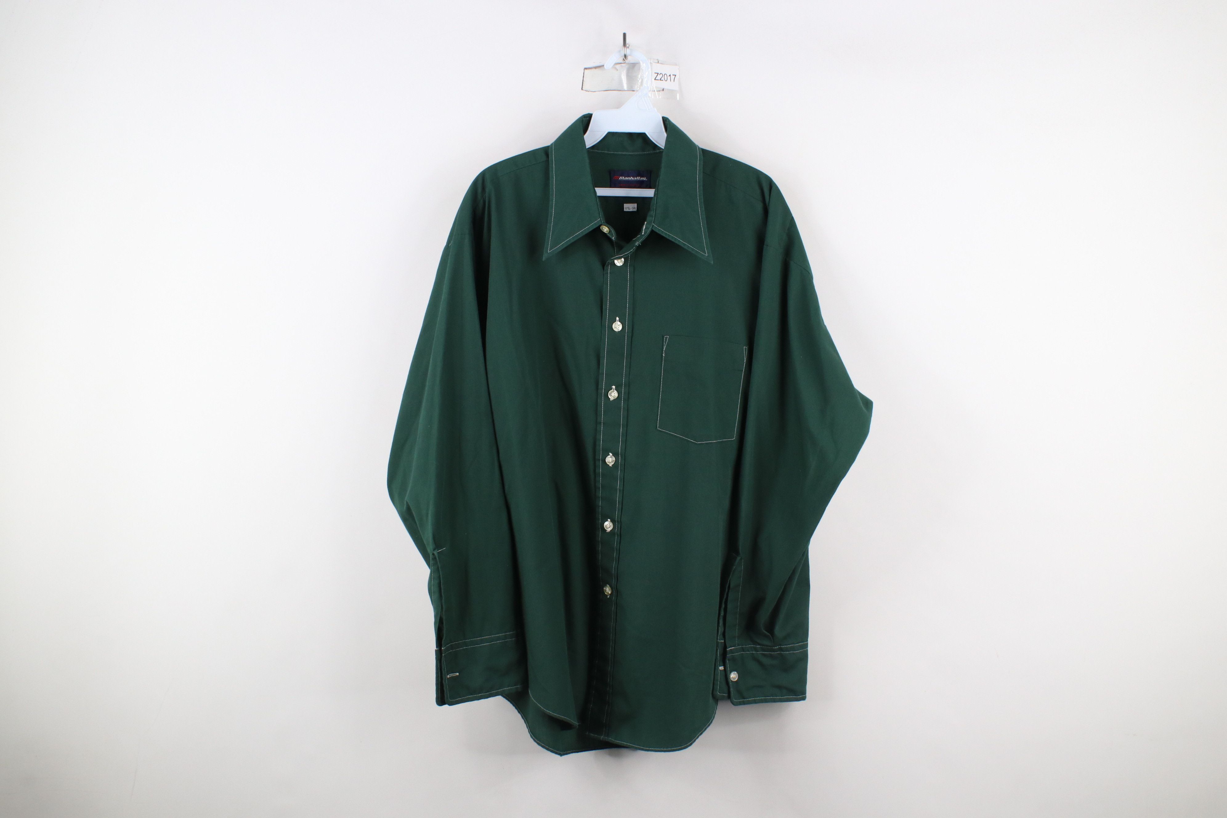 Vintage Vintage 70s Streetwear Collared Long Sleeve Button Shirt USA Size US L / EU 52-54 / 3 - 1 Thumbnail
