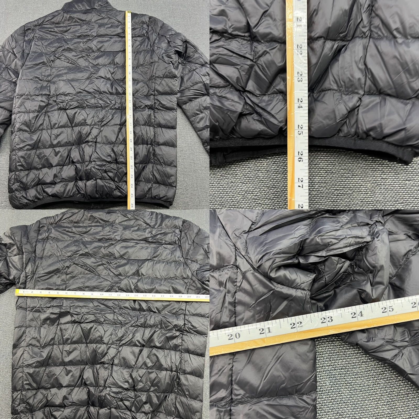 Vintage Aniesta Sport Mens Down Jacket Medium Black Ultra Lightweight Packable Full Zip Jacket Size US M / EU 48-50 / 2 - 9 Thumbnail