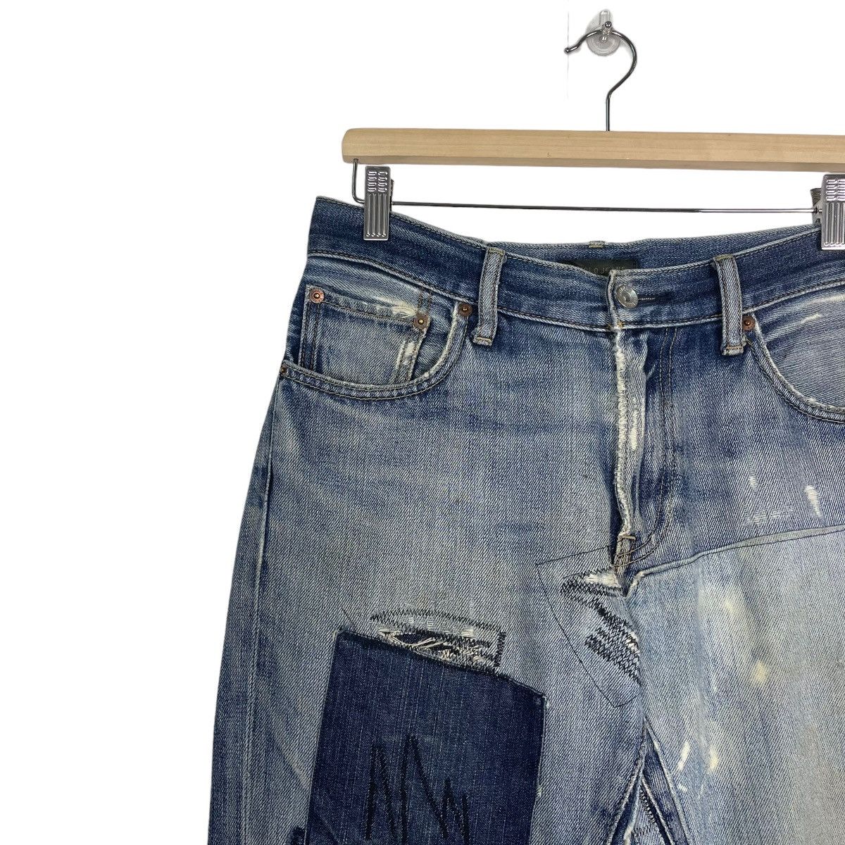 Hysteric Glamour Uniqlo Jeans Patchwork Jeans Size US 31 - 8 Thumbnail