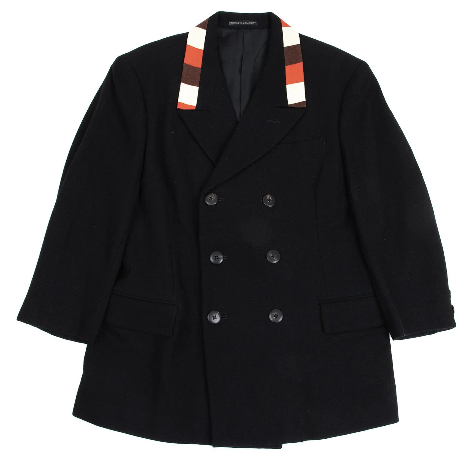 Yohji Yamamoto Yohji Yamamoto Felt Wool Double Jacket Size US S / EU 44-46 / 1 - 1 Thumbnail
