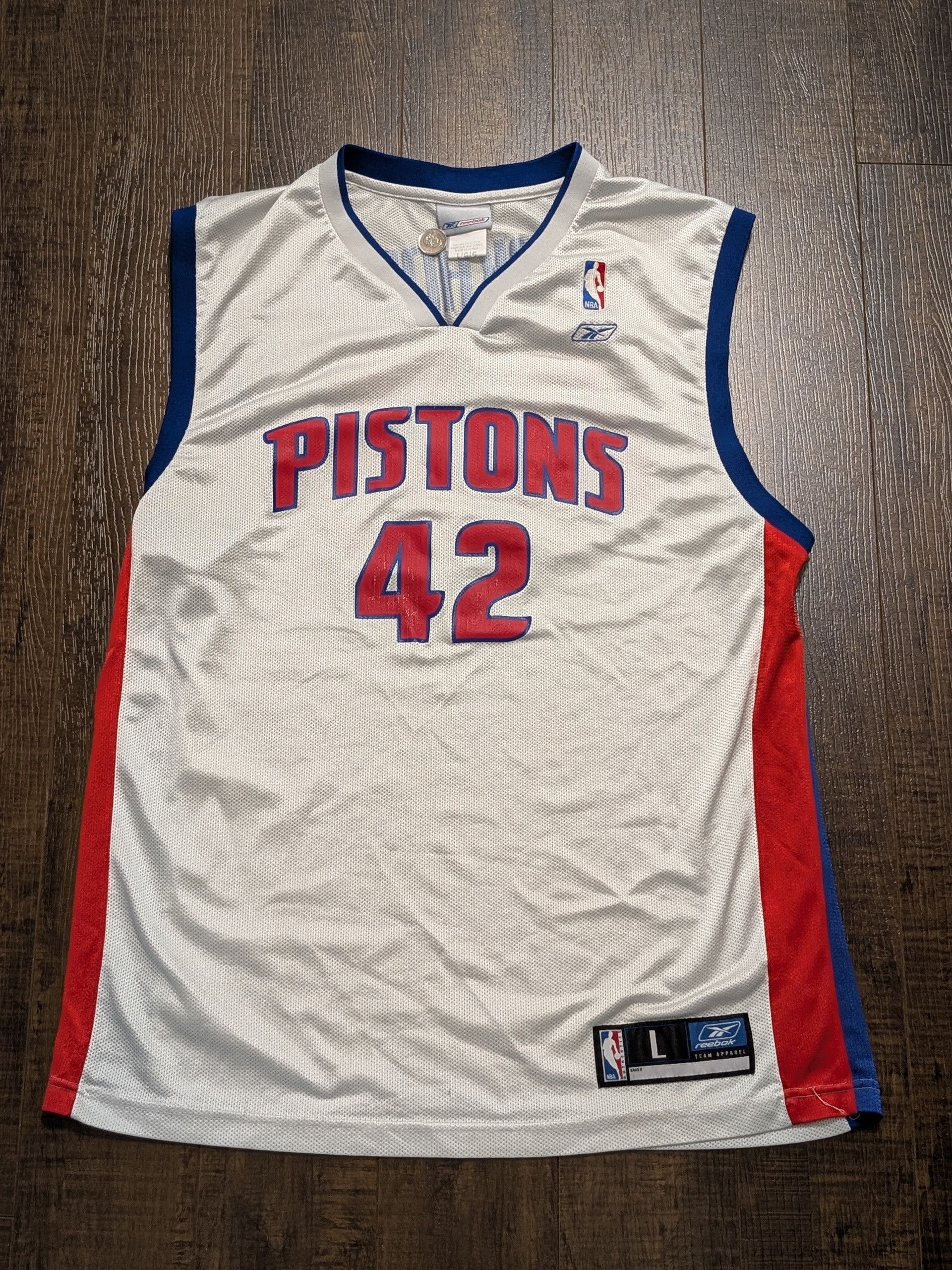 Reebok Jerry Stackhouse Detroit Pistons Reebok Jersey Korea Size L Size US L / EU 52-54 / 3 - 1 Thumbnail