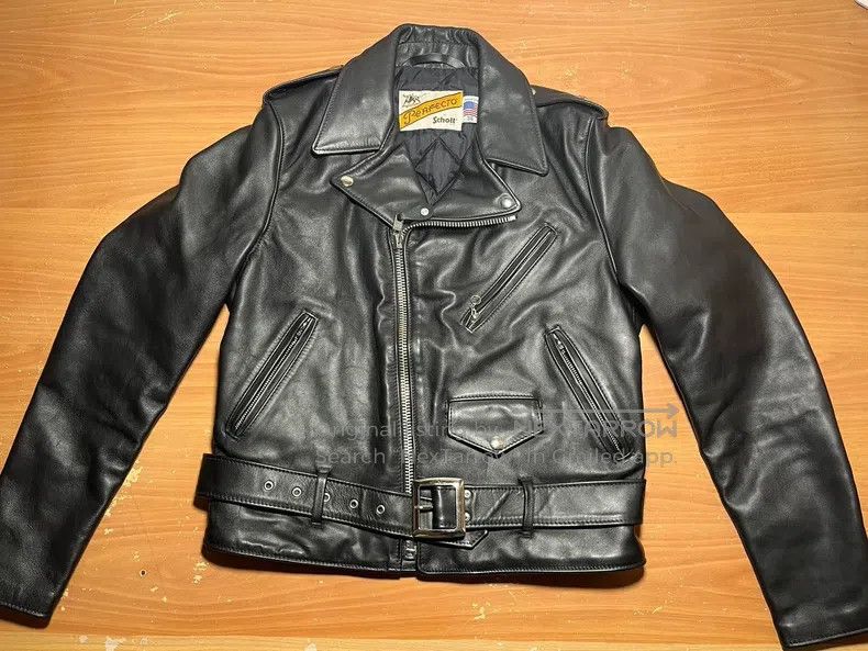 Schott Schott 613 cable-stayed locomotive leather coat Size US M / EU 48-50 / 2 - 1 Thumbnail