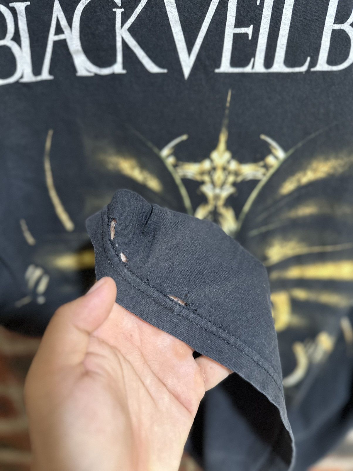 Band Tees Vintage Black Veil Brides Faded Tee Size US M / EU 48-50 / 2 - 8 Thumbnail