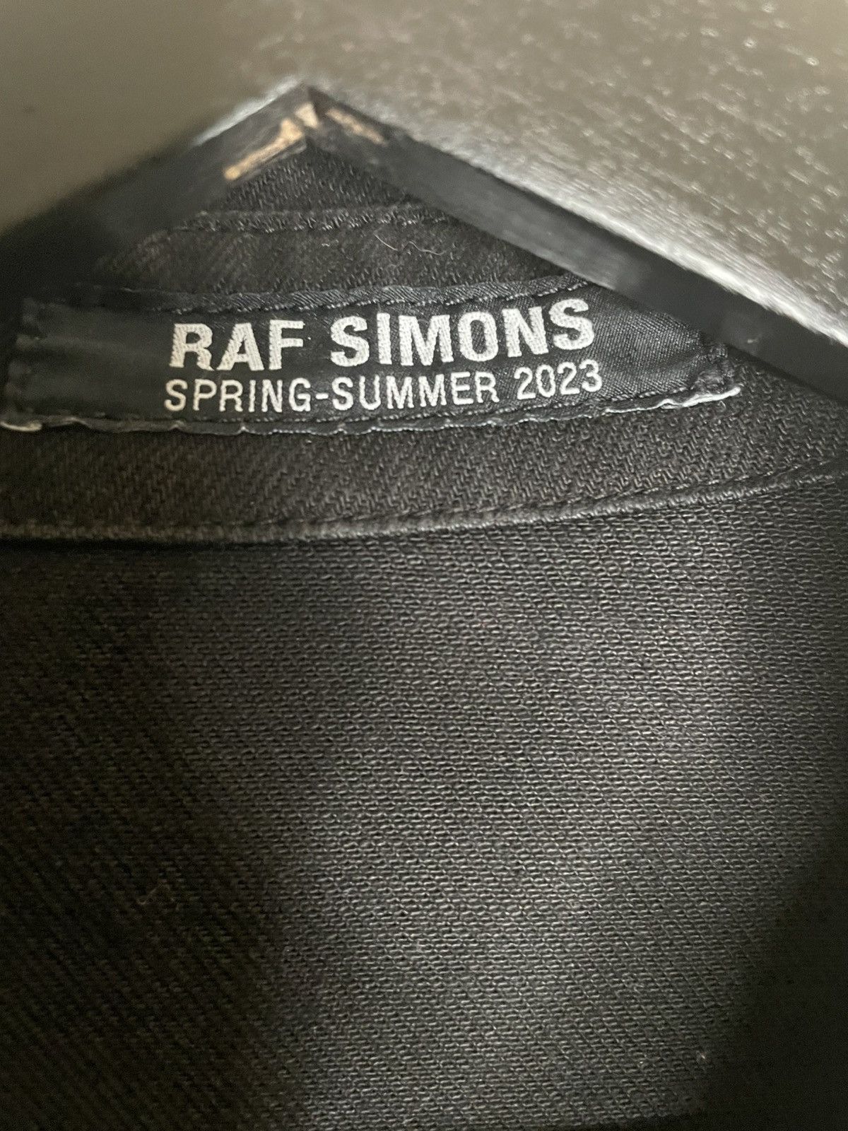 Raf Simons Raf Simons SS23 Straight Fit Denim Leather Patch Shirt Size US S / EU 44-46 / 1 - 4 Thumbnail