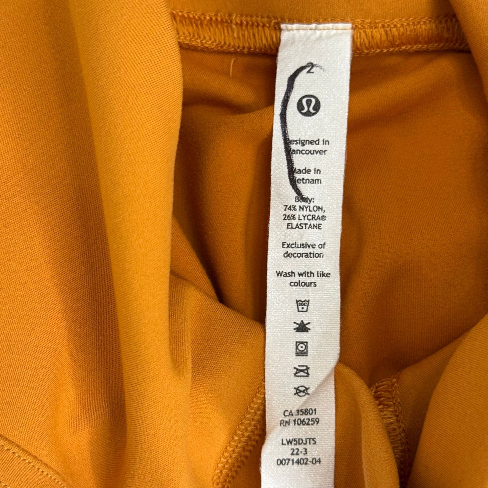 Lululemon Lululemon InStill High-Rise Tight 28" Autumn Orange Leggings Size 26" / US 2 / IT 38 - 6 Thumbnail