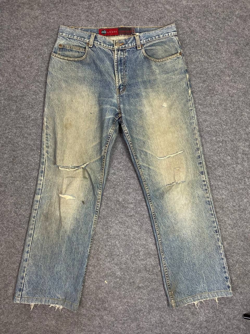 Levi's vintage levis silvertab loose cut distressed denim Size US 35 - 8 Thumbnail