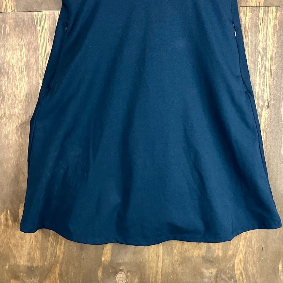Vintage Zella Dress Womens Daybreak Activewear Built In Bra Navy Sapphire XL Midi Sleeveless Scoop Neck Pullover Knit Stretch Casual Travel 90s? Size XL / US 12-14 / IT 48-50 - 3 Thumbnail