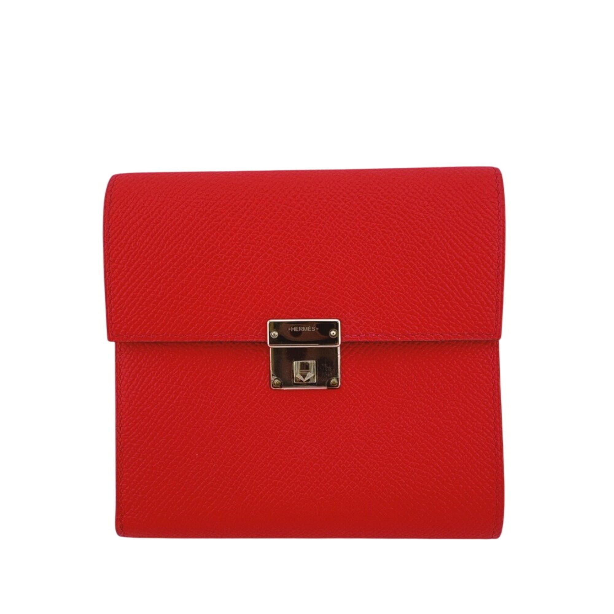 Hermes HERMES Click 12 Compact Wallet Tri-fold Pink Size ONE SIZE - 1 Thumbnail