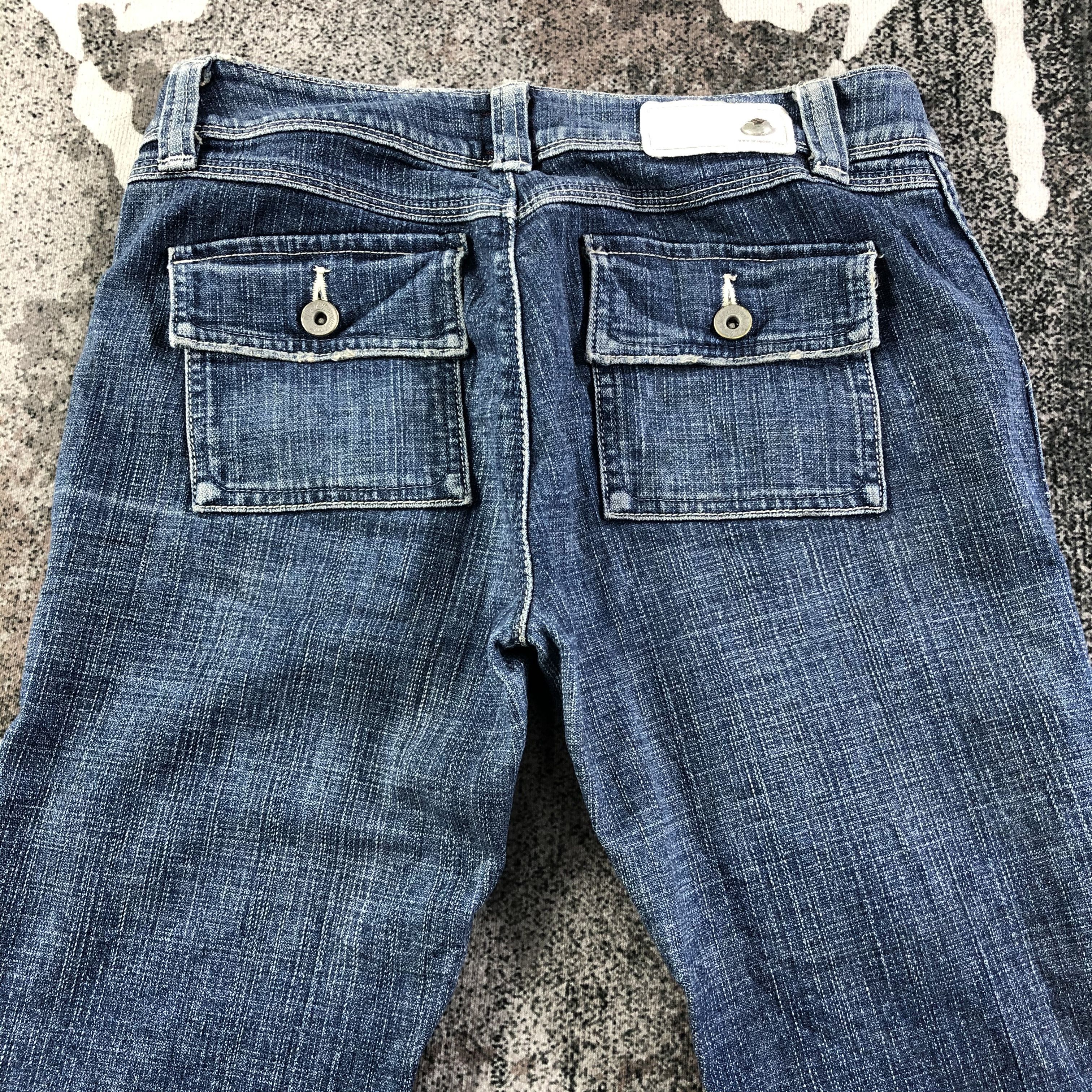 Japanese Brand Brappers Bush Pants Jeans Flare denim KJ1520 Size 29" - 4 Thumbnail