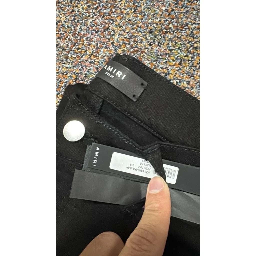 Amiri o1rshd1 MX1 Bandana Jeans in Black 29 Size US 29 - 21 Thumbnail