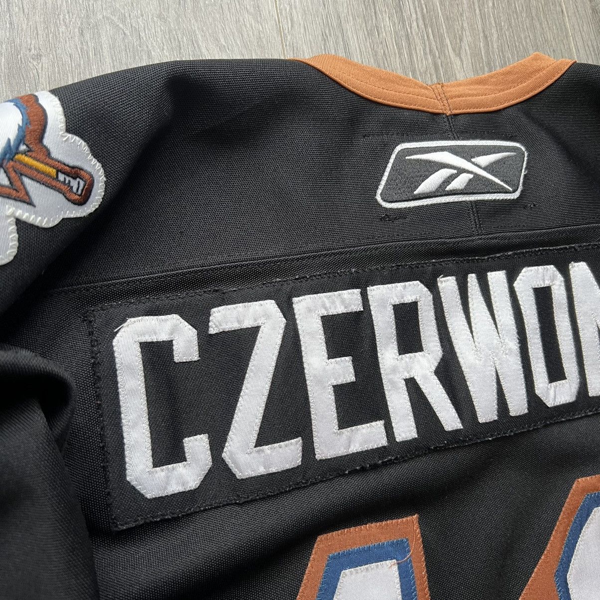 Vintage Reebok Kootenay Ice Hockey Jersey GAME WORN Size US XL / EU 56 / 4 - 12 Thumbnail