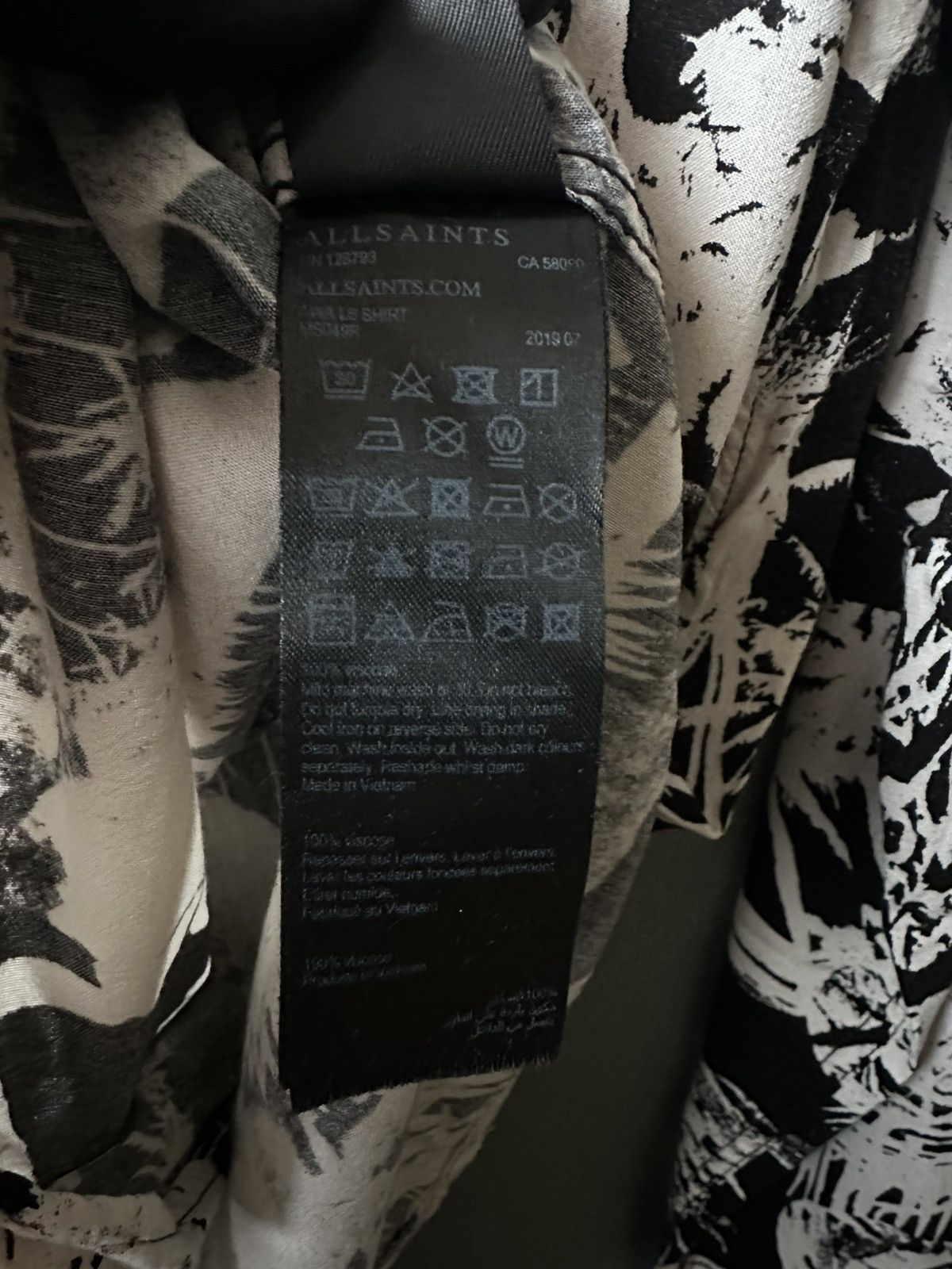 Allsaints Allsaints Hawaiian AWA LS Viscose Shirt Size S Size US S / EU 44-46 / 1 - 5 Thumbnail