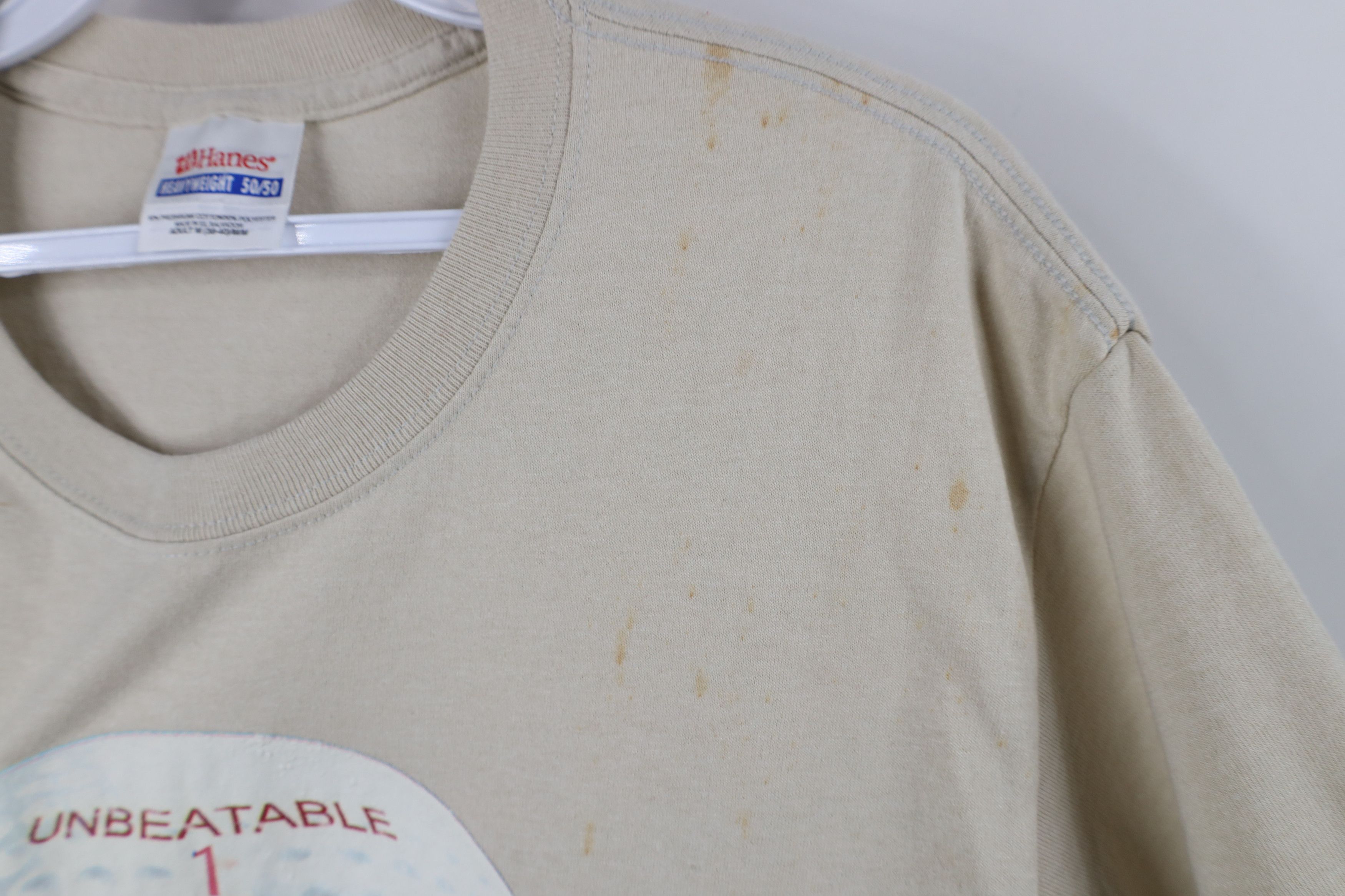 Vintage Vintage 90s Streetwear Golf Fanatic Golfing T-Shirt Beige Size US M / EU 48-50 / 2 - 9 Thumbnail