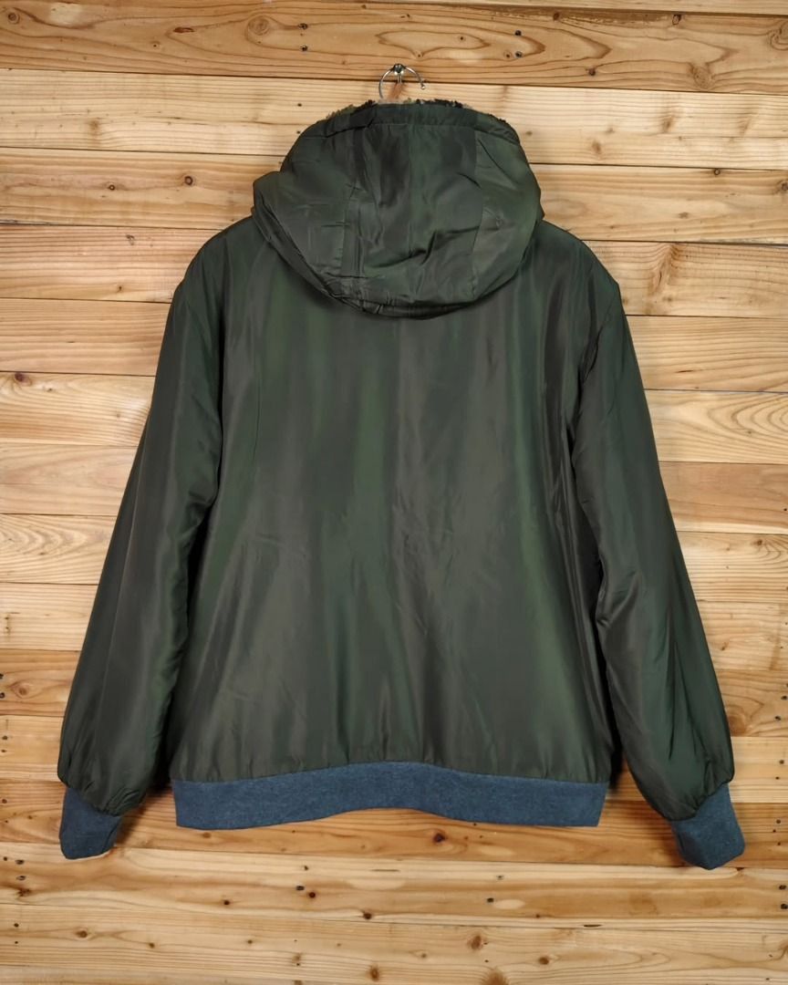 Japanese Brand KRIFF MAYER CAMO GREEN ARMY REVERSIBLE JACKET Size US L / EU 52-54 / 3 - 7 Thumbnail