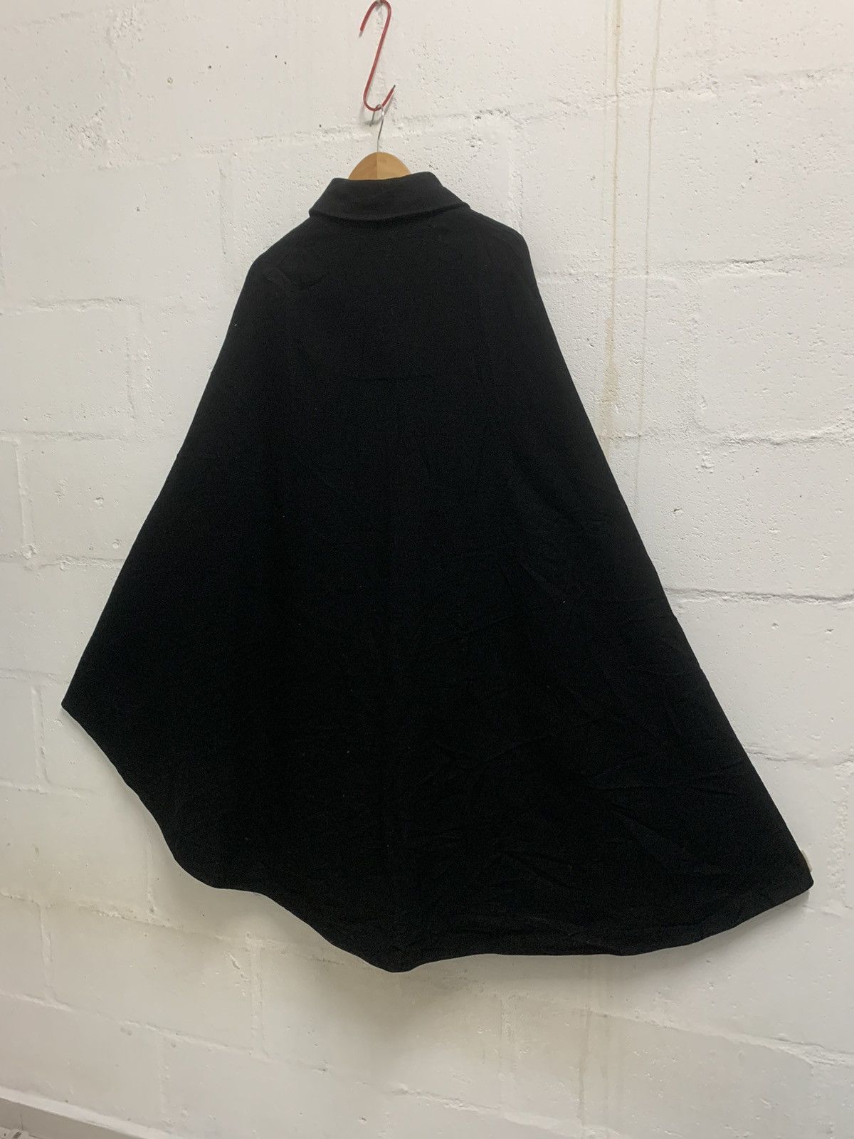 Japanese Brand Vintage Cape Black Wool Size US XL / EU 56 / 4 - 5 Thumbnail