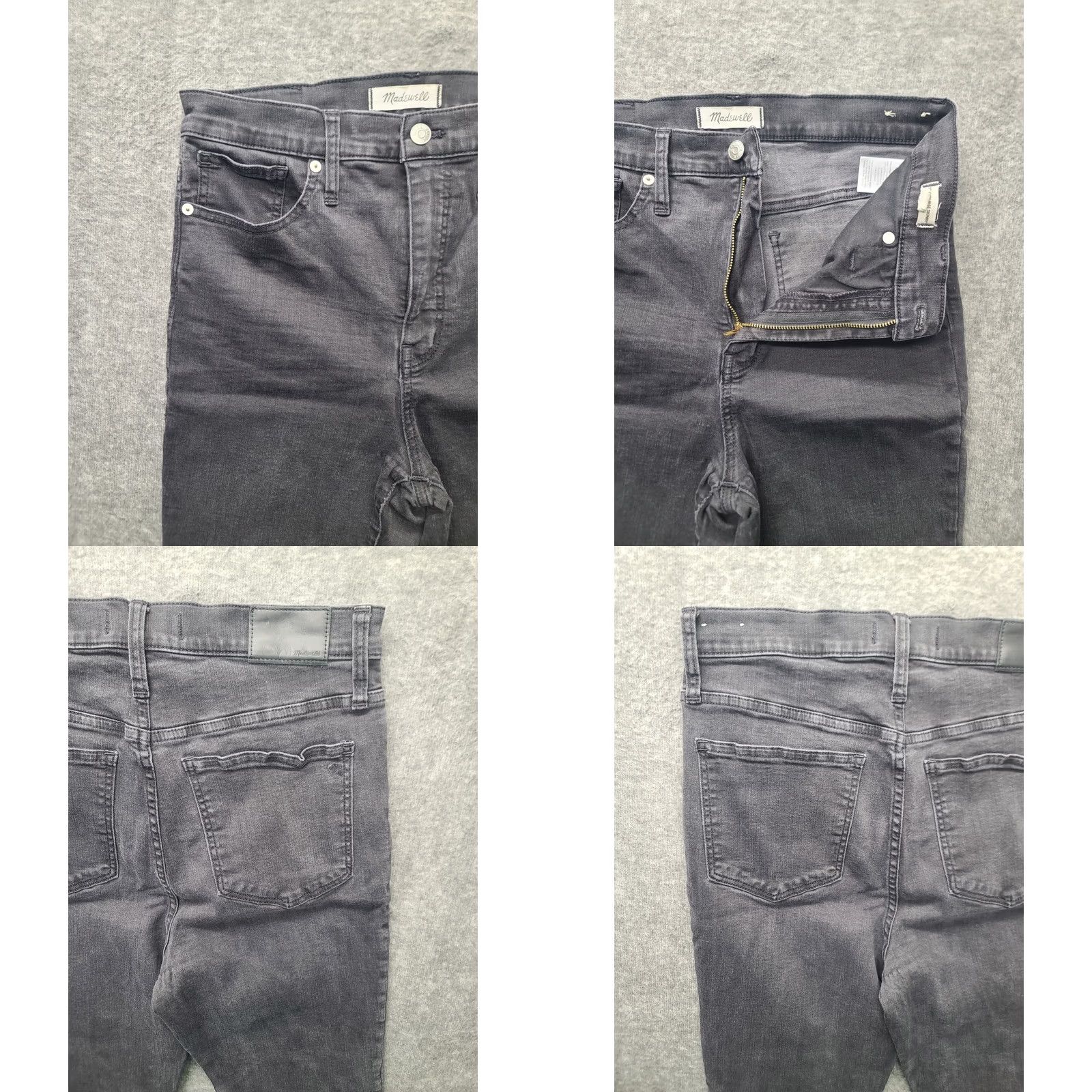 Madewell Madewell Jeans Women’s Size 29x28 High Rise Skinny Stretch Distressed Black Denim 5-Pocket Slim City Dept: Women Mens, Girls, or Boys not applicable Size 29" - 9 Thumbnail