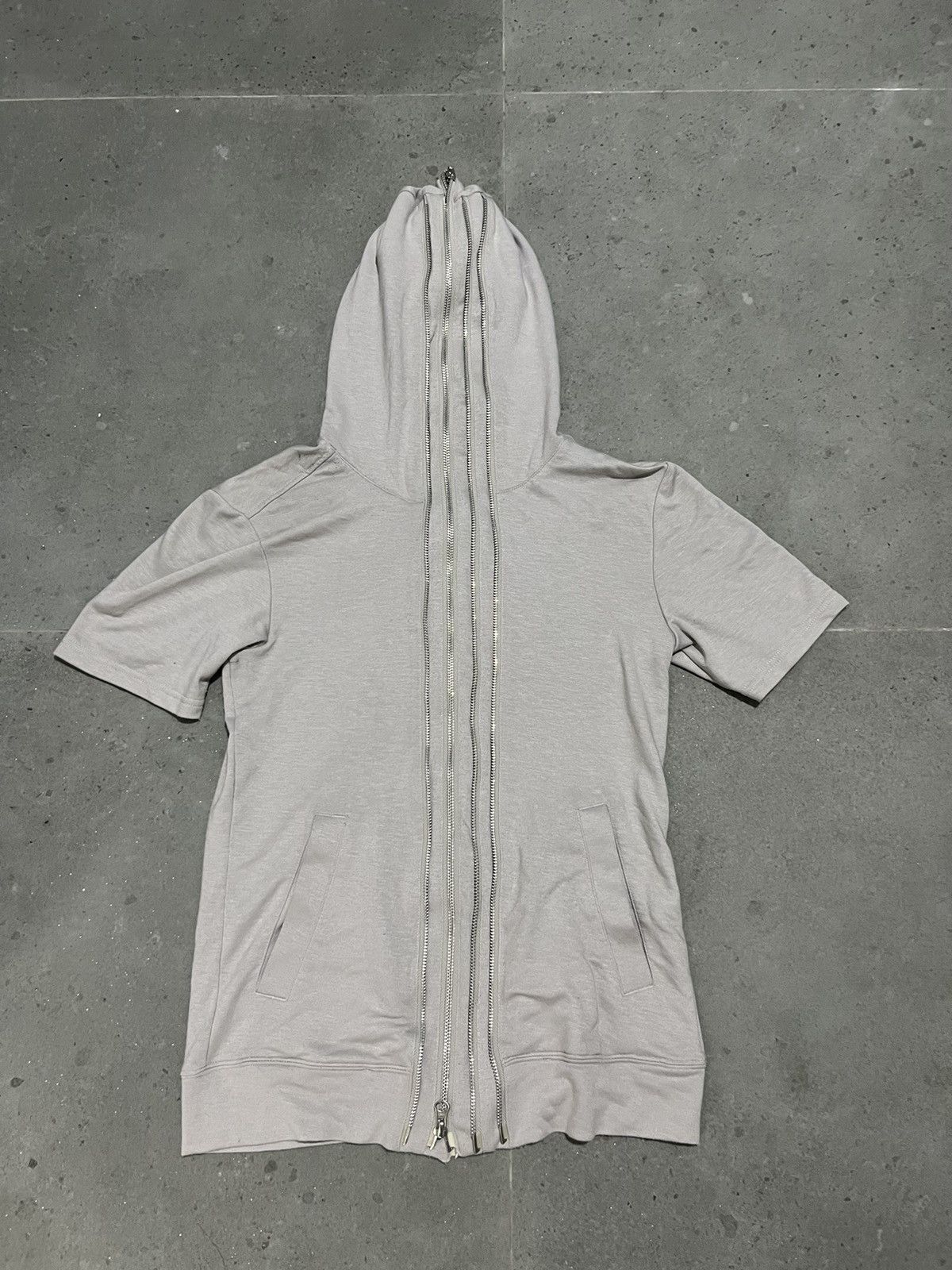 image of If Six Was Nine x Le Grande Bleu L G B Tornado Mart Mohawk Jacket Multi Zipper in Grey (Size Small)