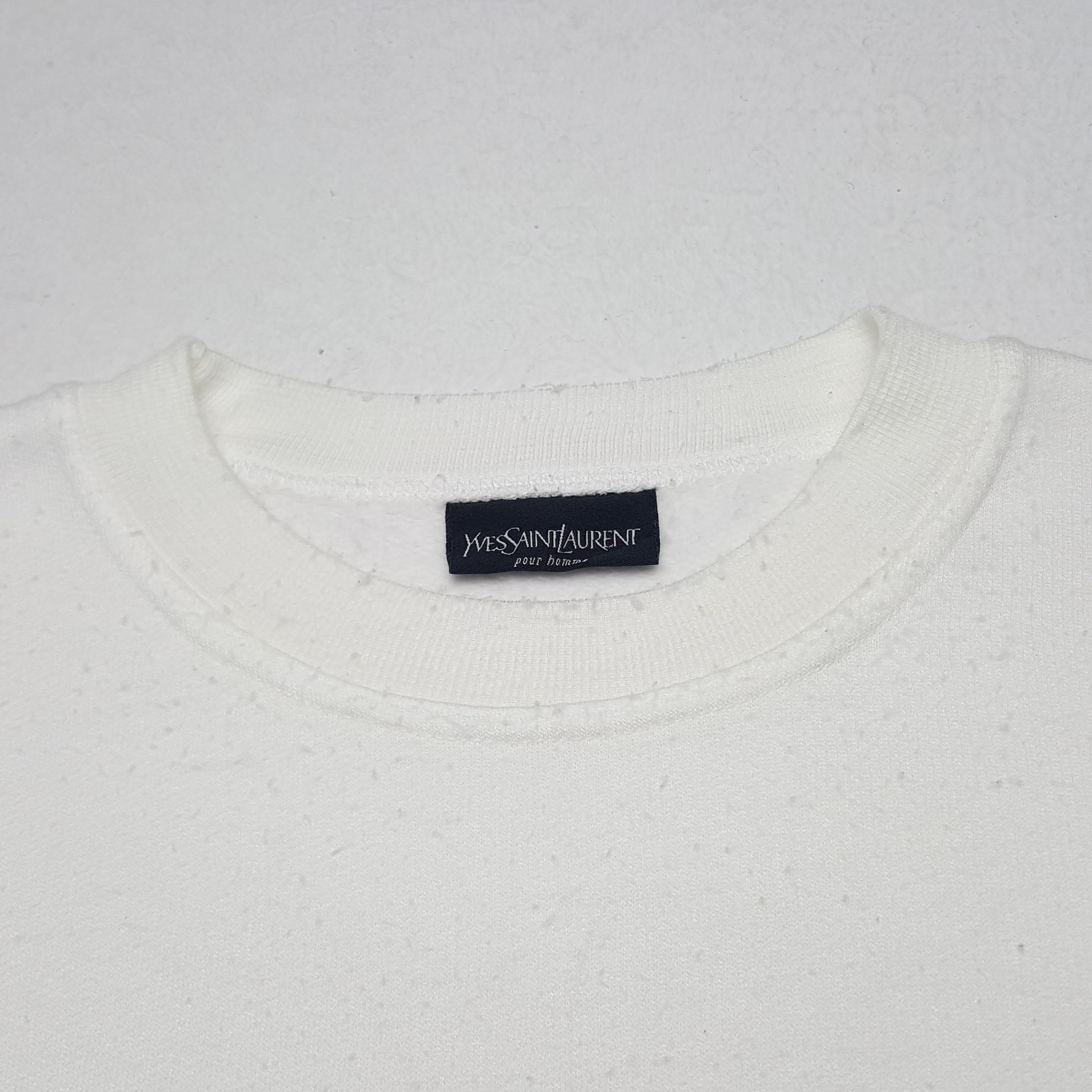 Vintage Vintage Yves Saint Laurent Italian Brand Spellout Sweatshirt Size US L / EU 52-54 / 3 - 4 Thumbnail