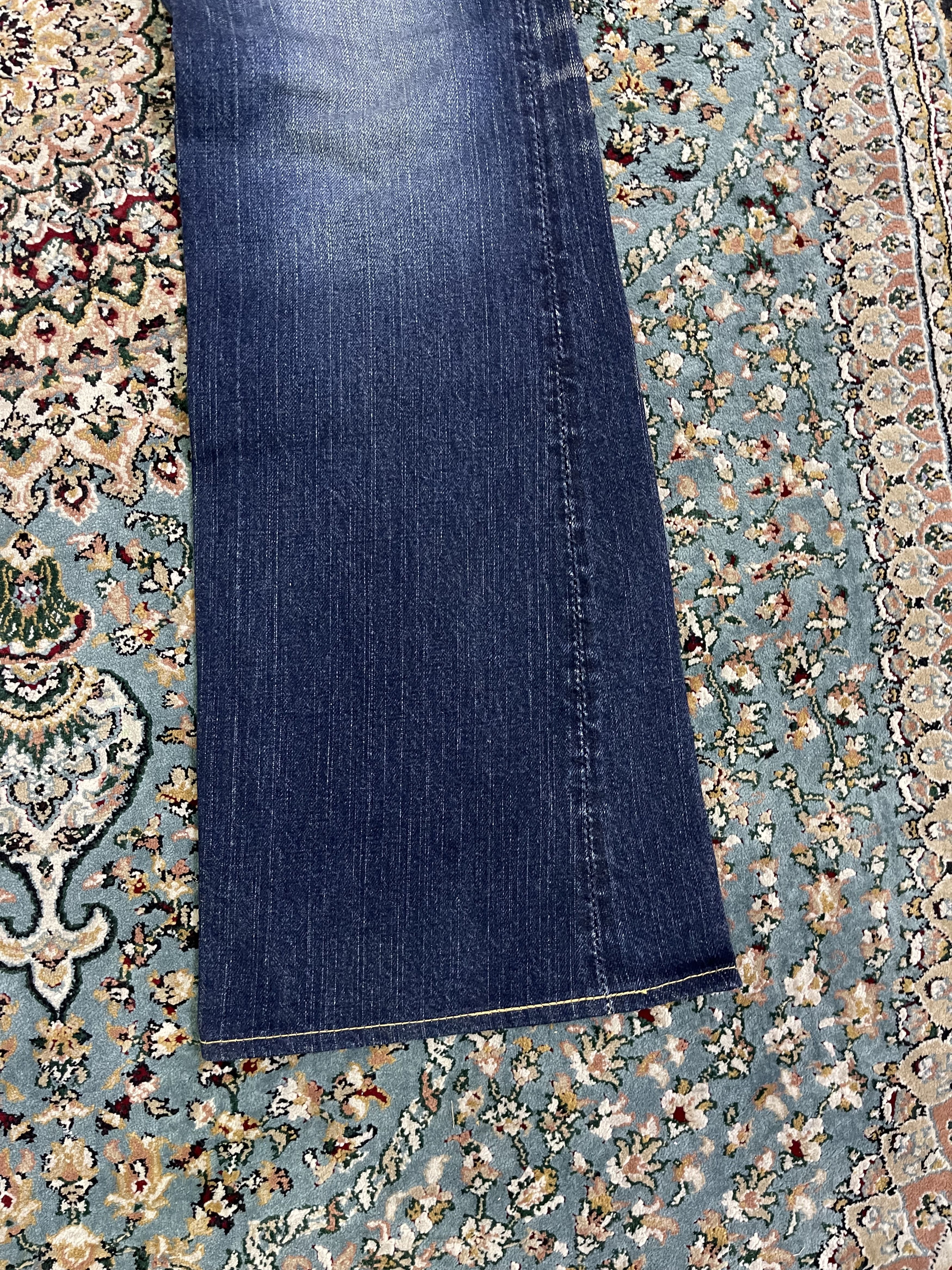 The Flat Head TFH Flared Blue Light Wash Jeans Size US 32 / EU 48 - 7 Thumbnail