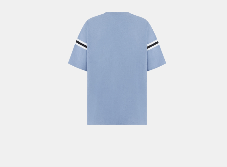 Dior o1w1db11225 413J64 Oversized T-Shirt in Blue Size US M / EU 48-50 / 2 - 2 Thumbnail