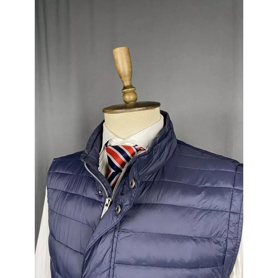 Boggi Boggi Men's Blue Down Insulated Puffer Vest Size 3XL Size US XXL / EU 58 / 5 - 5 Thumbnail