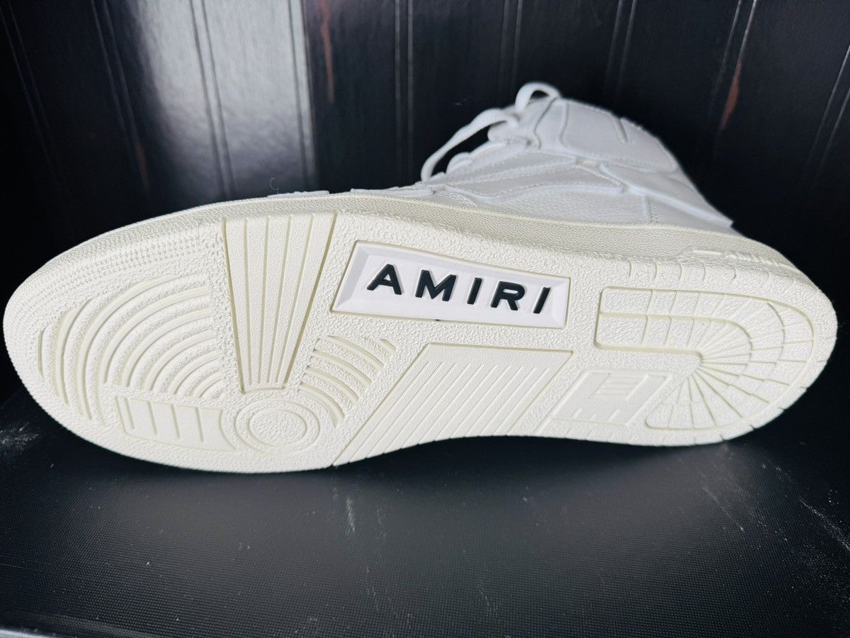 Amiri Skeleton Top High Sneakers in White Size US 11 / EU 44 - 10 Thumbnail