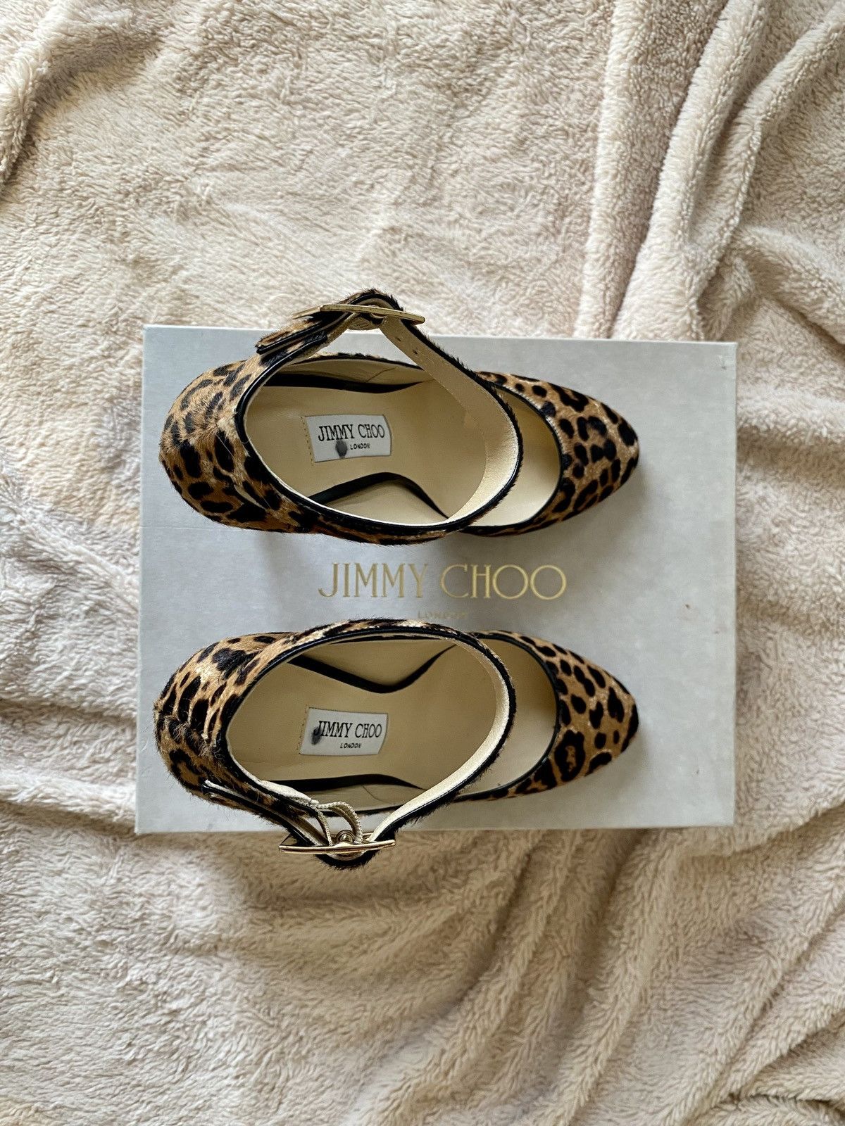 Jimmy Choo Jimmy Choo Helena - Pony-Style Calfskin Pumps Size US 8 / IT 38 - 9 Thumbnail