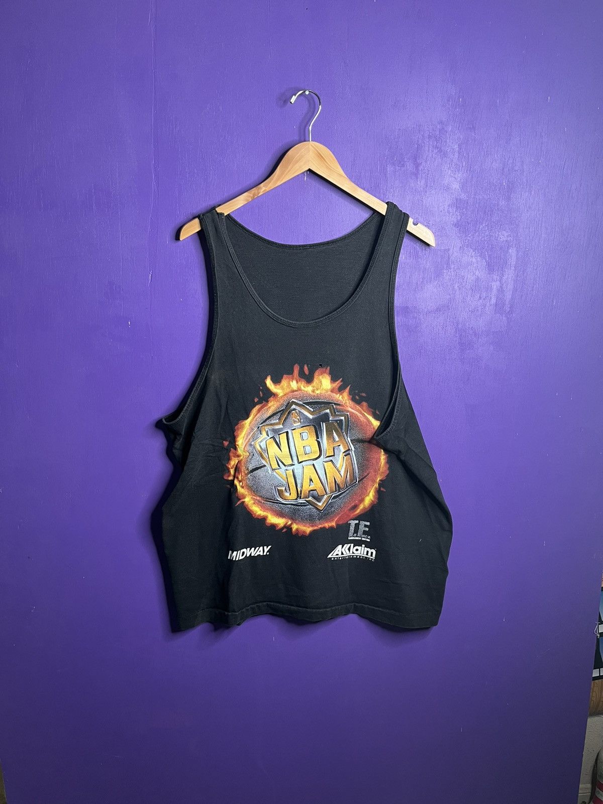 NBA × Vintage Vintage 90s NBA jam promo tank top Size US XL / EU 56 / 4 - 1 Thumbnail