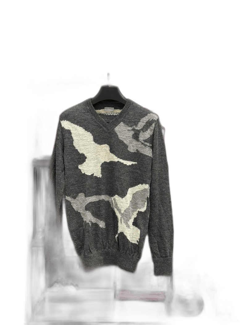Dior Dior Alpaca Sweater with Bird Design-2505 Size US XS / EU 42 / 0 - 1 Thumbnail
