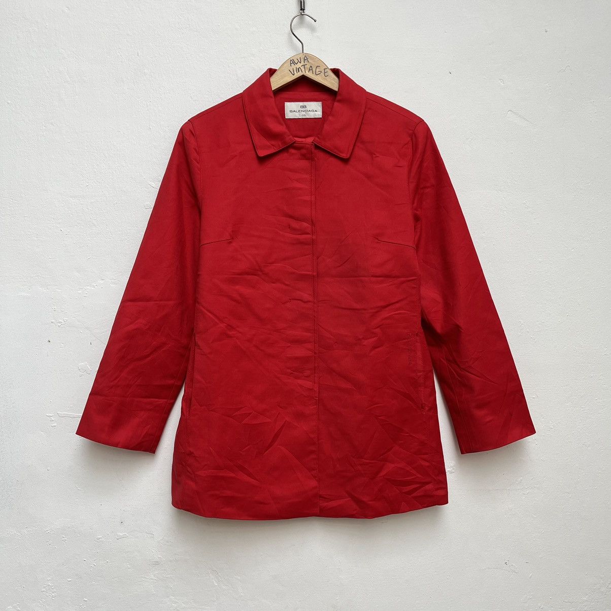 Balenciaga × Vintage Luxury Coat Jacket Balenciaga Script Logo Women's Size M / US 6-8 / IT 42-44 - 1 Thumbnail