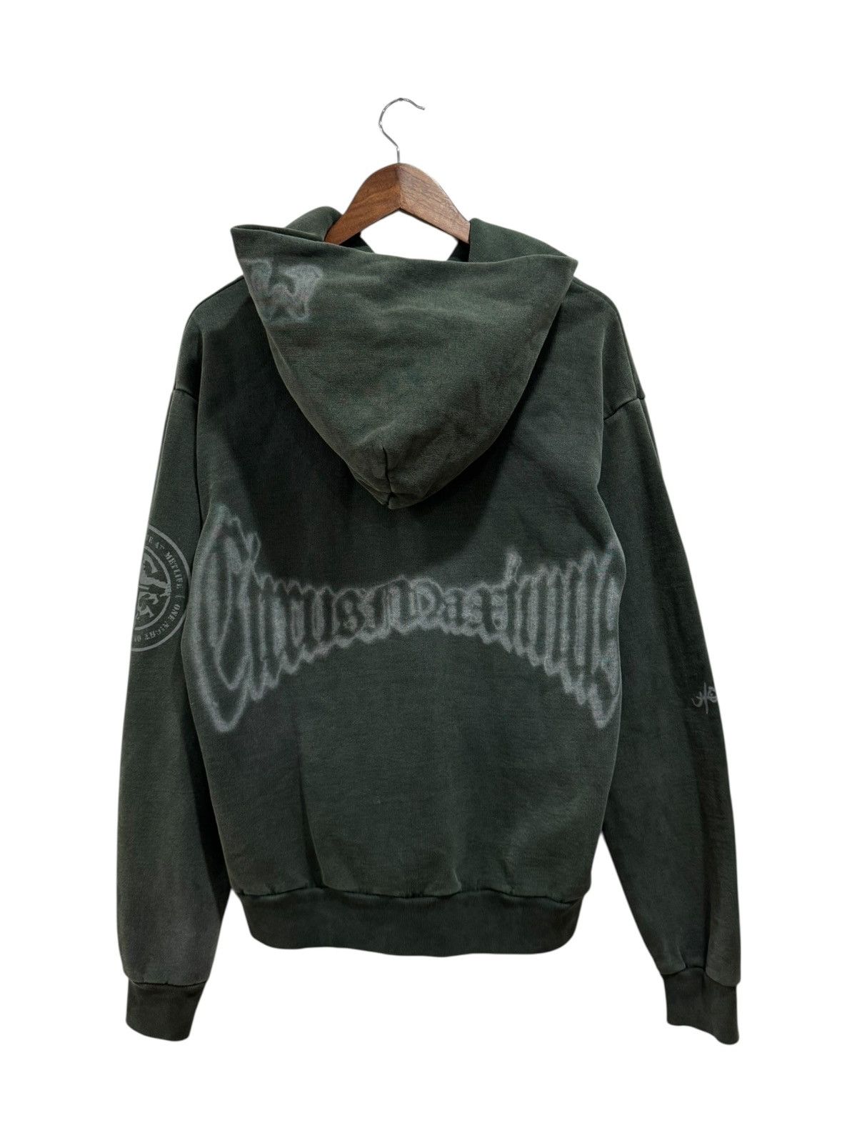 Travis Scott Travis Scott NYC Metlife Exclusive Flag Hoodie Washed Green Size US S / EU 44-46 / 1 - 2 Thumbnail