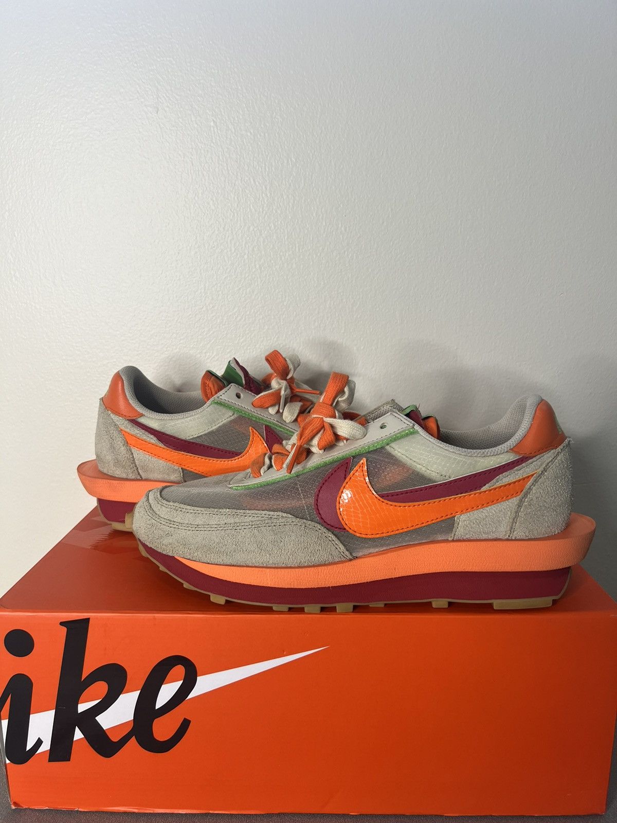 CLOT × Nike × Sacai Nike LD Waffle Sacai Clot Size US 10 / EU 43 - 2 Thumbnail