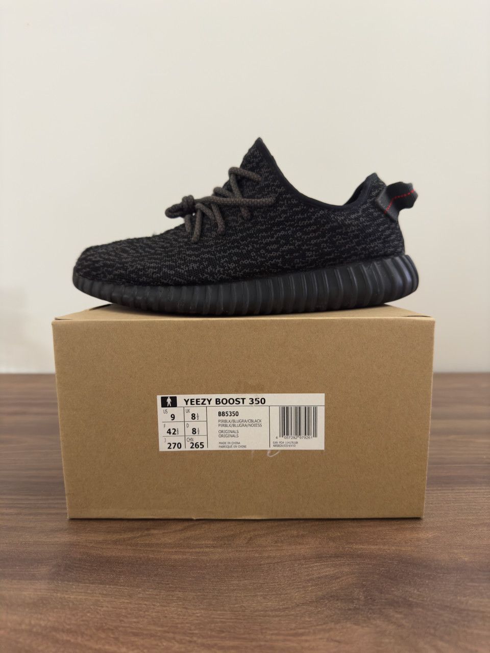Adidas × Yeezy Yeezy Boost 350 Pirate Black (2016) (42 ⅔ EU/9 US) Size US 9 / EU 42 - 3 Thumbnail