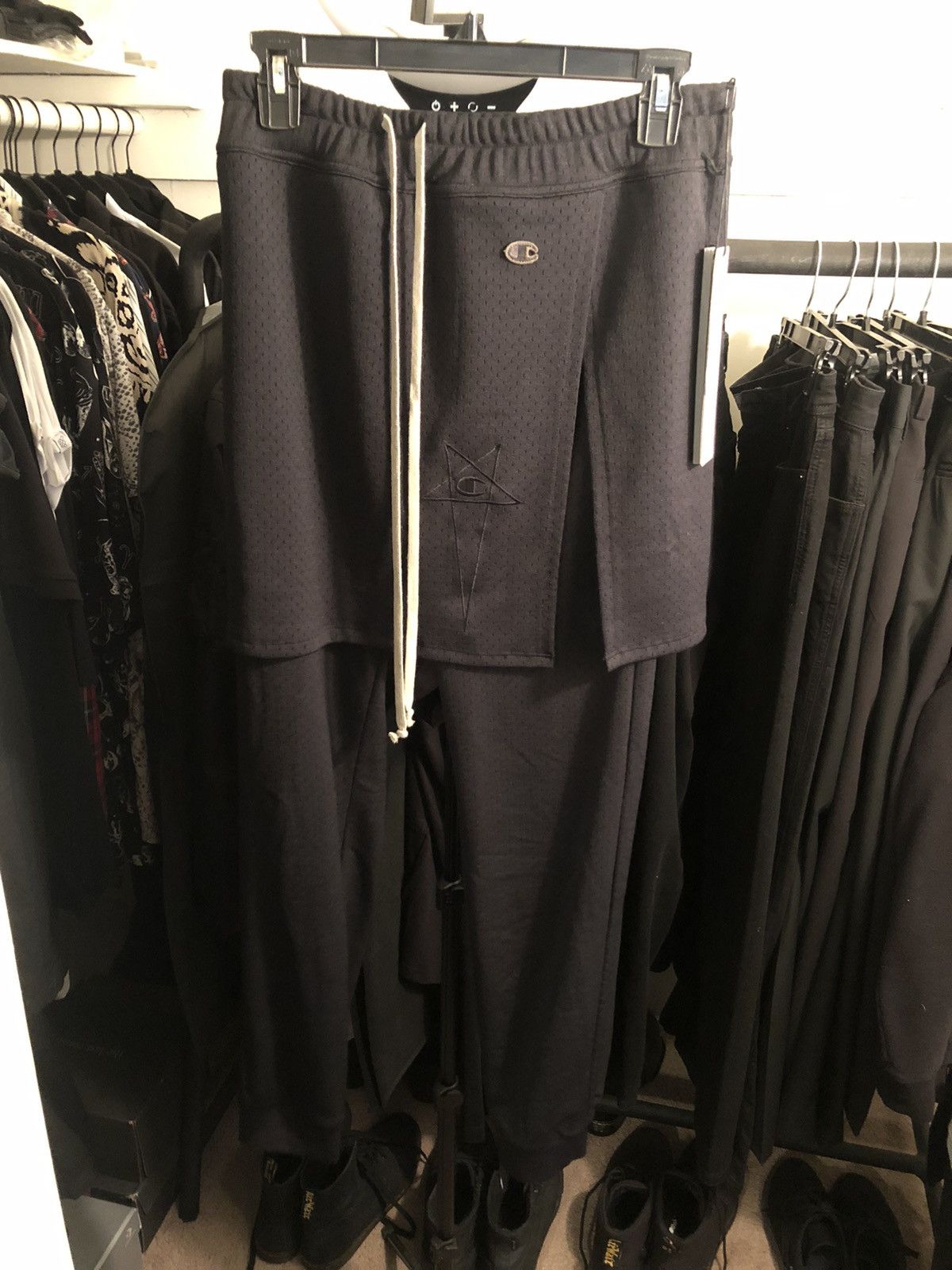 image of Champion Mesh Toga Joggers in Black, Men's (Size 28)