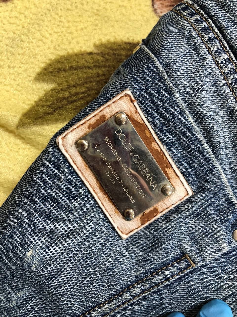 Dolce & Gabbana Vintage Dolce & Gabbana Denim Jeans Baggy Y2K Metal Logo DG Size 32" / US 10 / IT 46 - 4 Thumbnail