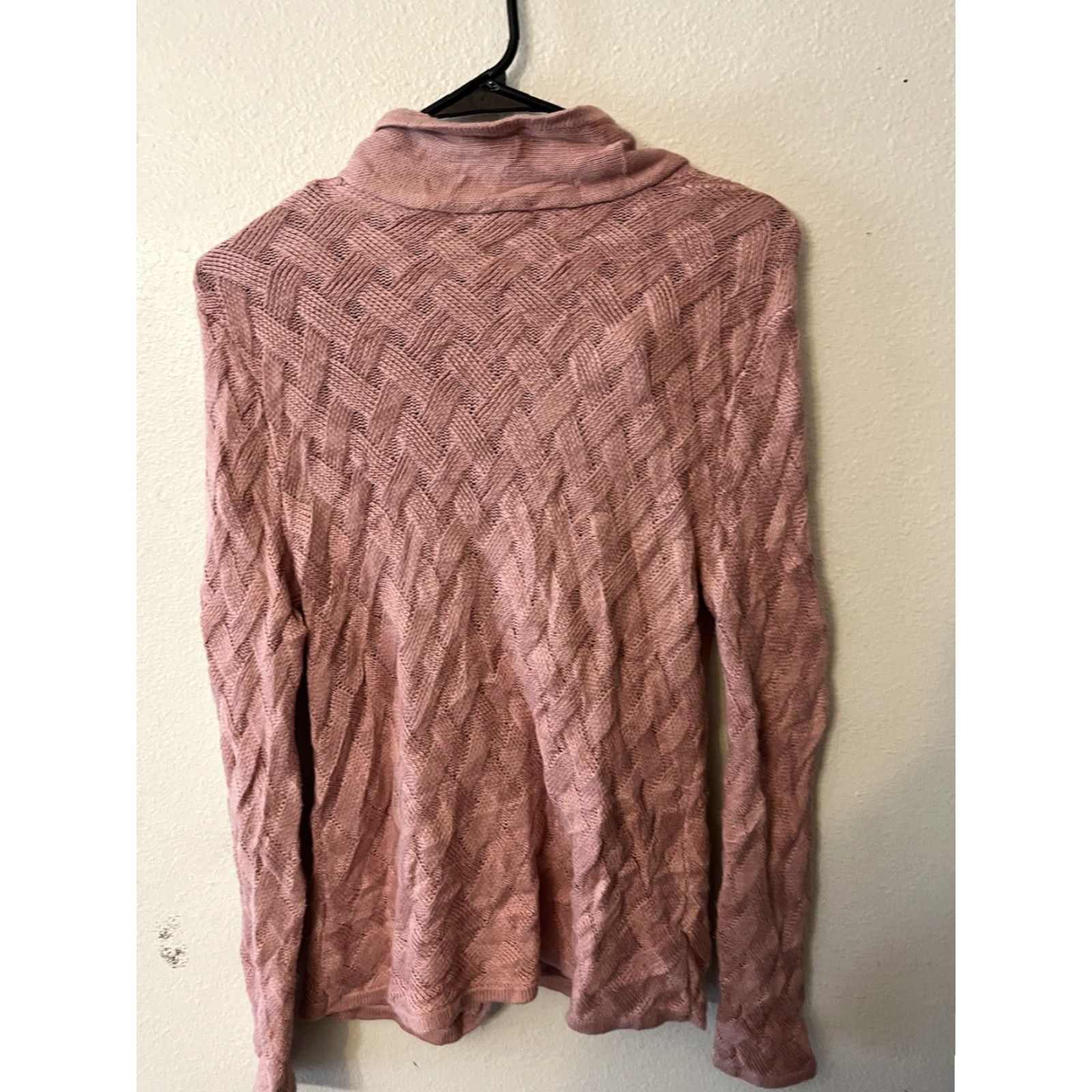 Talbots VINTAGE Talbots Women's Cardigan Sweater Pink Button Up Long Sleeve Cotton Blend Petite Size S / US 4 / IT 40 - 2 Thumbnail