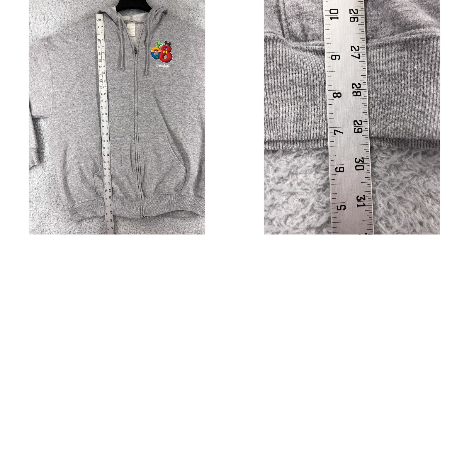 Disney Disney Hoodie Womens 2XL Gray Full Zip Pockets Mickey Donald Goofy Pluto Cartoon Logo Shirt History 2008 Resort Outdoors Mens Woman Girls Size XXL / US 16-18 / IT 52-54 - 9 Thumbnail