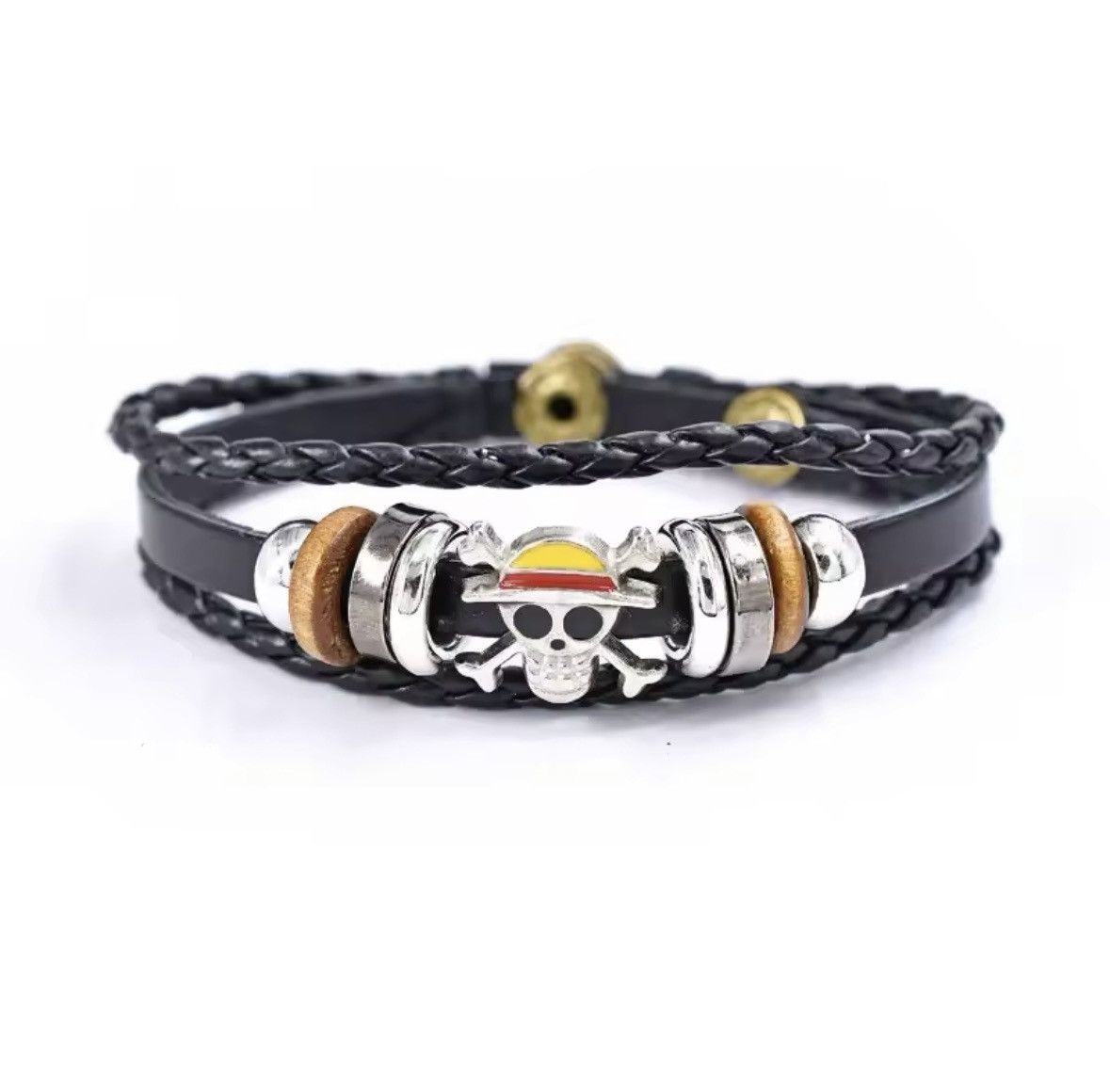 Designer Anime one piece bracelet PU luffy bracelet Size ONE SIZE - 1 Thumbnail