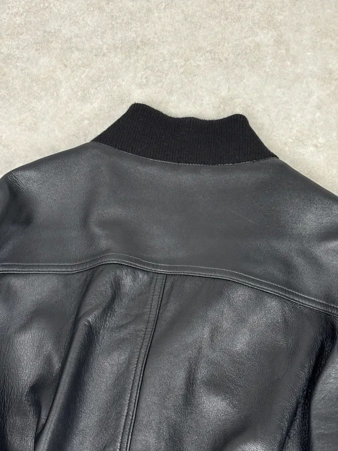 Daniele Alessandrini 2000s Daniele Alessandrini Black Buttoned Leather Jacket Size US M / EU 48-50 / 2 - 6 Thumbnail