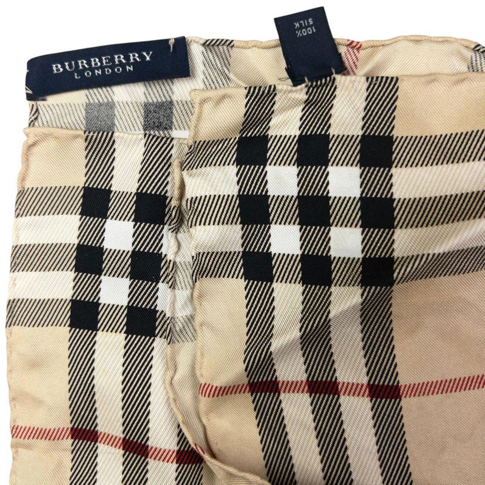 Burberry Vintage Burberry Nova Check Silk Scarf Size ONE SIZE - 6 Thumbnail