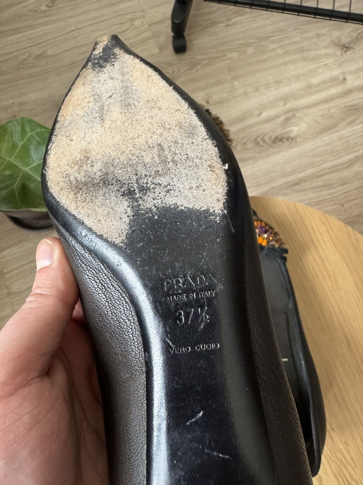 Prada Vintage Y2K Prada Leather Kitten Heels Size US 7.5 / IT 37.5 - 7 Thumbnail
