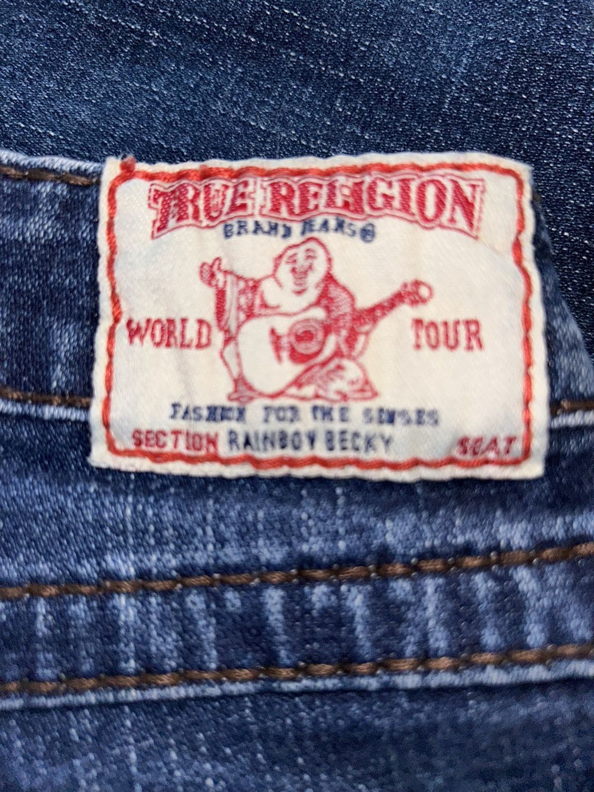 True Religion Womens True Religion Rainbow Becky jeans size 26 Size 26" / US 2 / IT 38 - 3 Thumbnail