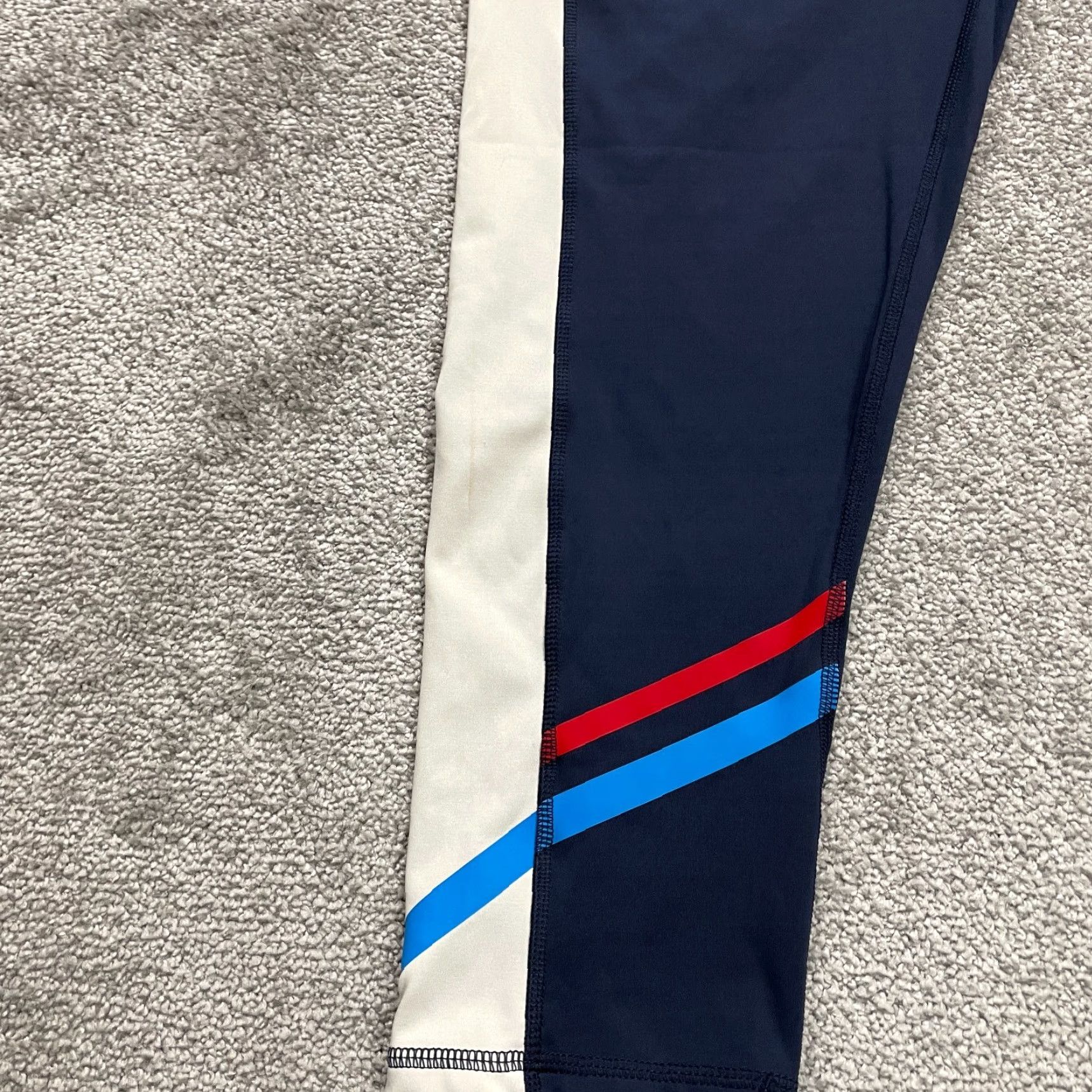 Champion Champion Leggings Womens 28 Blue Cropped High Rise Active Gym Athletic Run 28x21 C9 Size 28" / US 6 / IT 42 - 6 Thumbnail