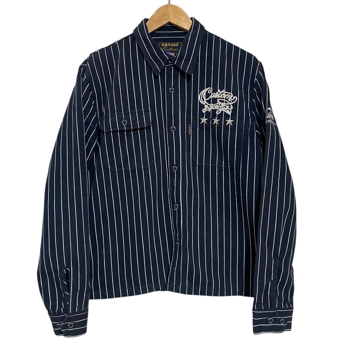 Vanson Leathers Vanson Leather Work Shirt Stripe Duck Canvas Size US XL / EU 56 / 4 - 2 Thumbnail