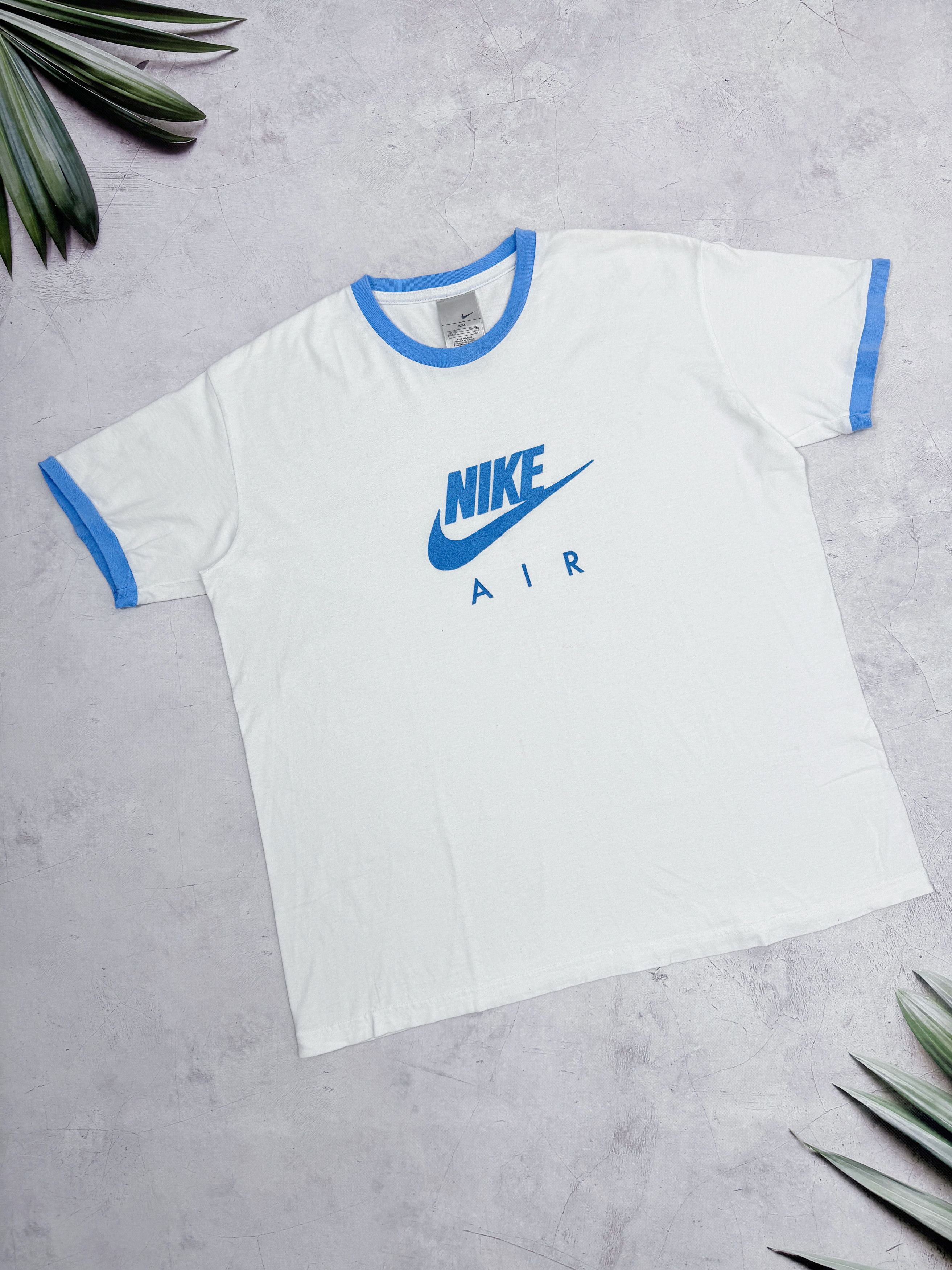 Nike × Vintage Y2K Nike Air T-Shirt Spellout Swoosh Logo Size US XL / EU 56 / 4 - 1 Thumbnail