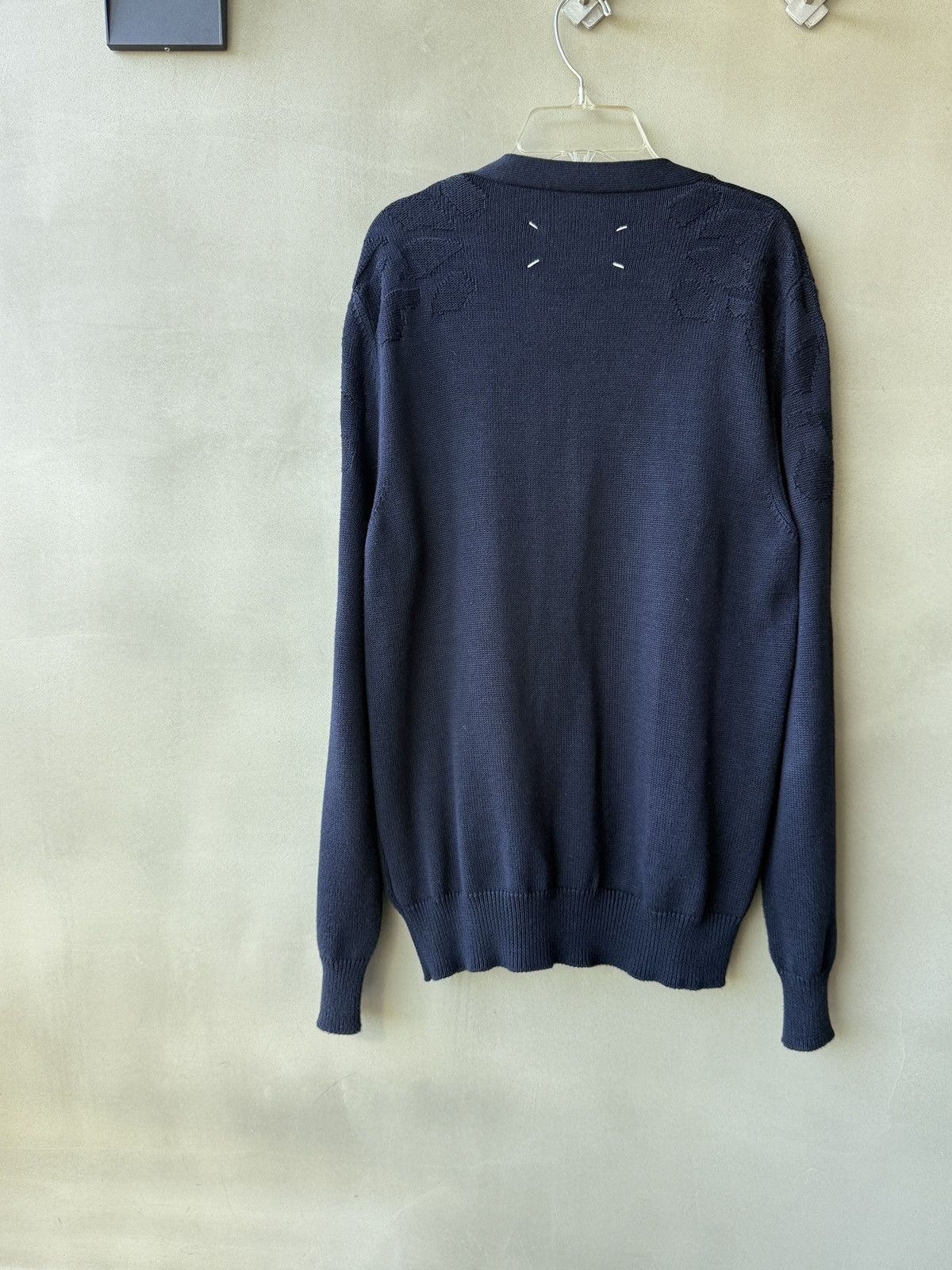Maison Margiela Early MARTIN MARGIELA Line 10 Abstract Yoke Navy Cardigan Size US S / EU 44-46 / 1 - 14 Thumbnail